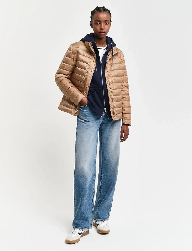 Gant - LIGHT DOWN JACKET - winterjacken - warm khaki - 5