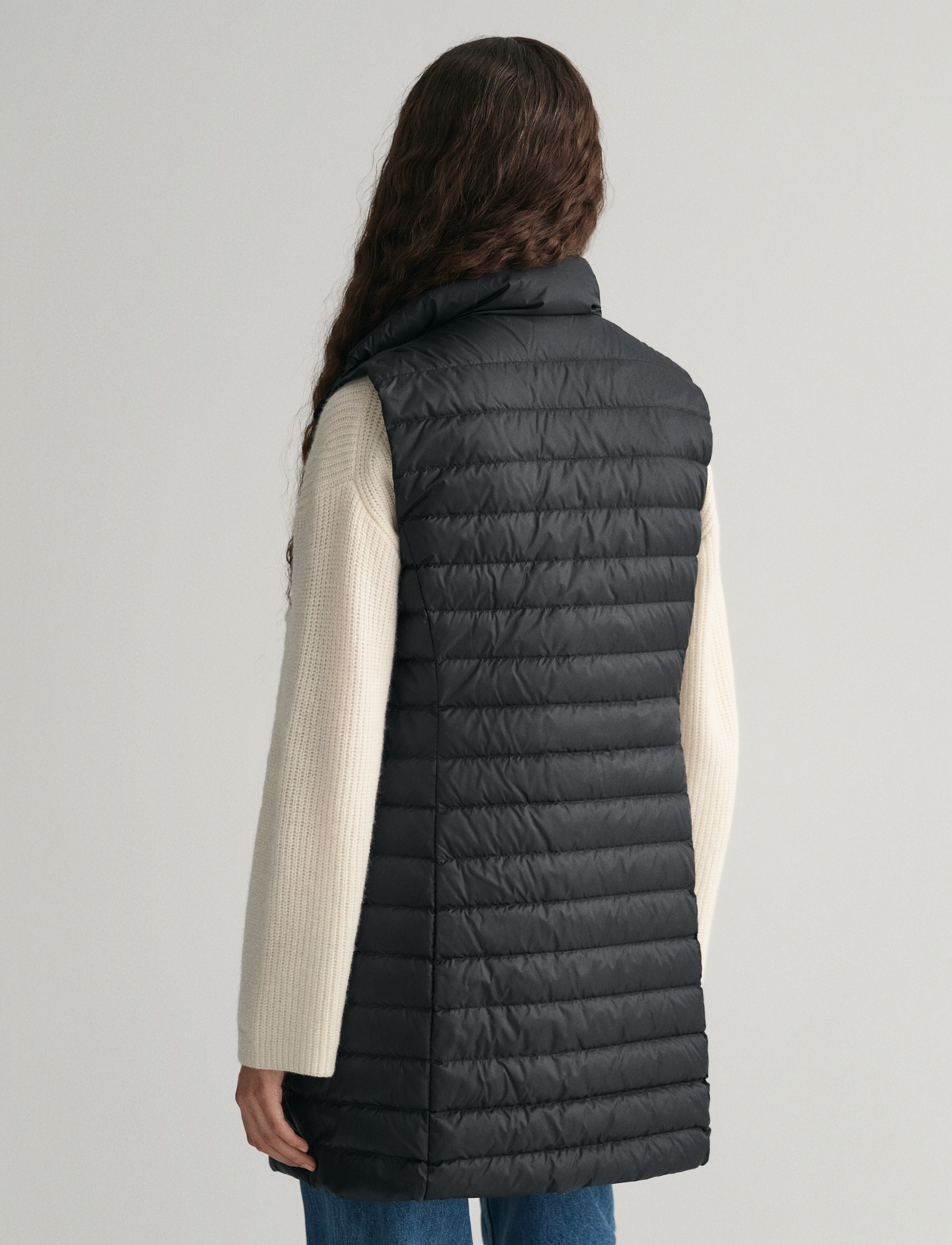 GANT - LIGHT DOWN LONG VEST - black - 3