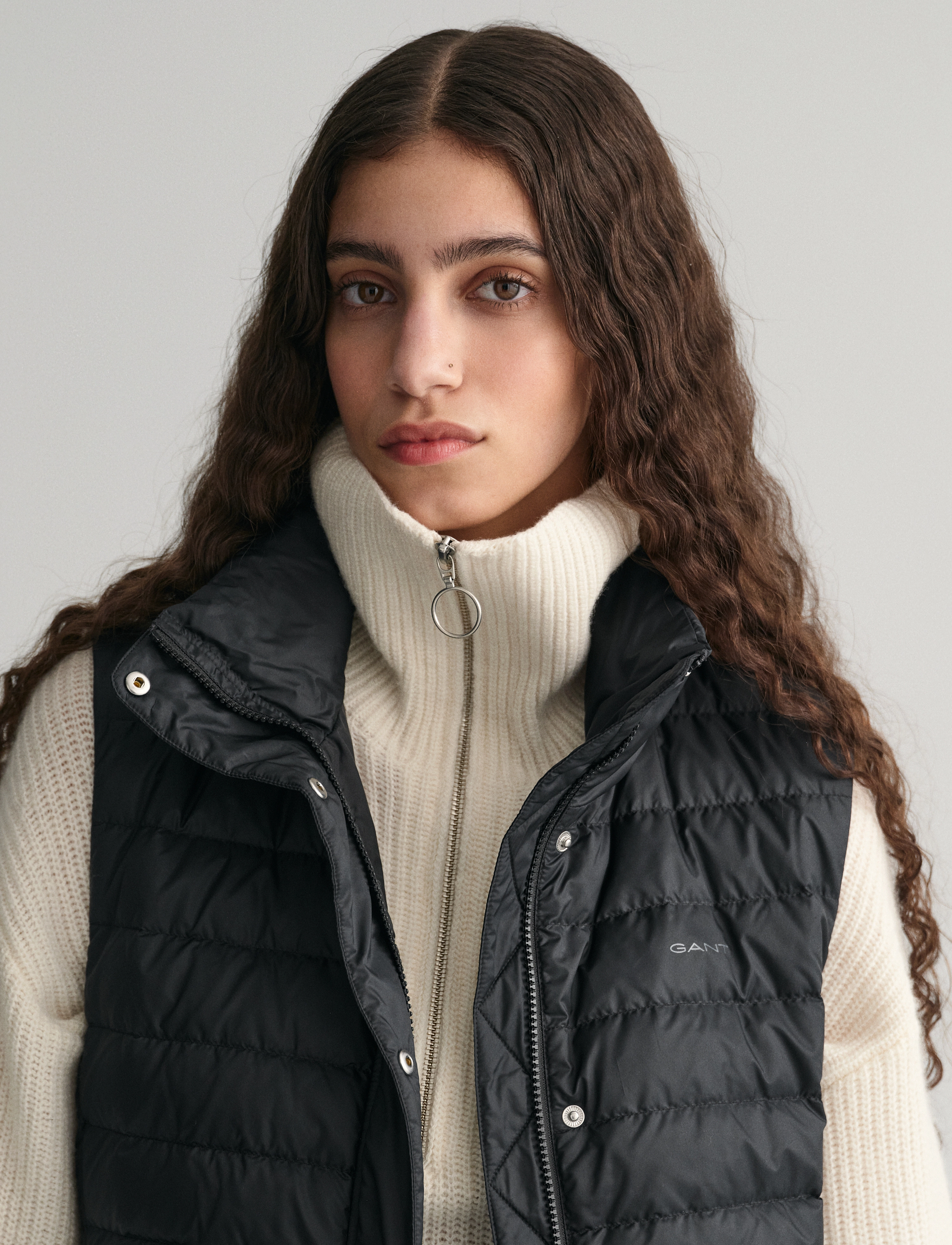 GANT - LIGHT DOWN LONG VEST - black - 4