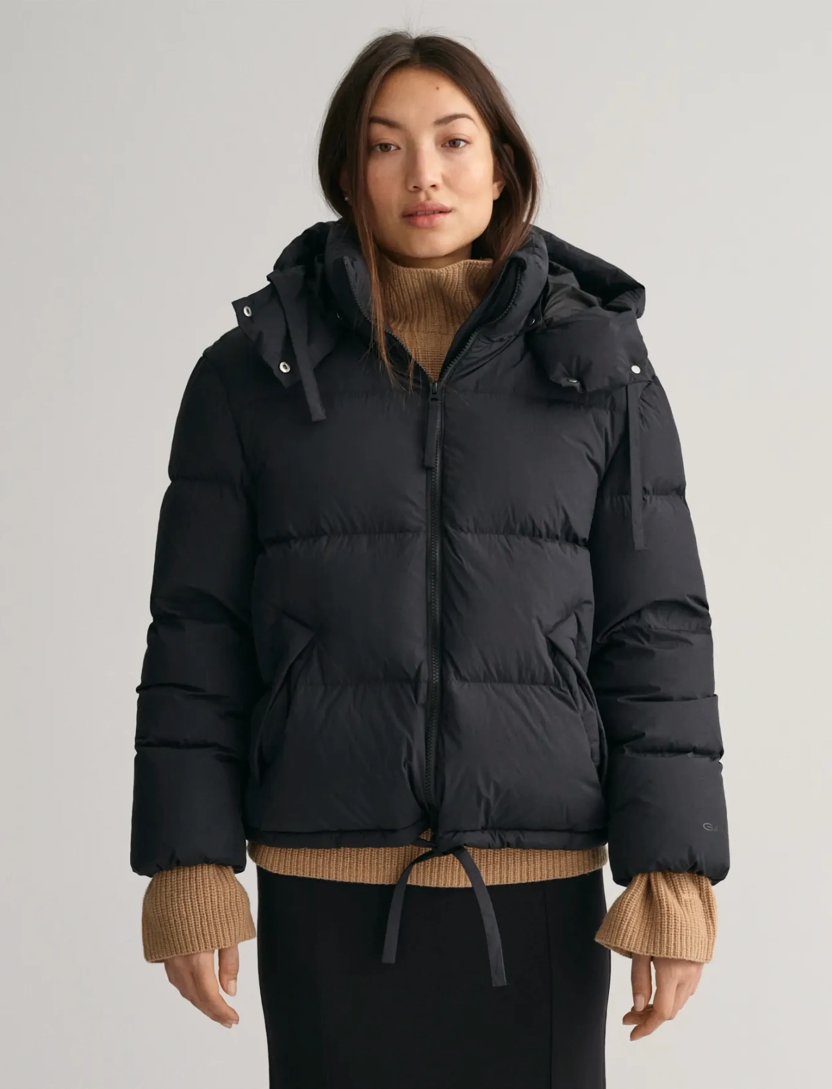 GANT SHORT DOWN JACKET - Jacken & Mäntel - EBONY BLACK / black