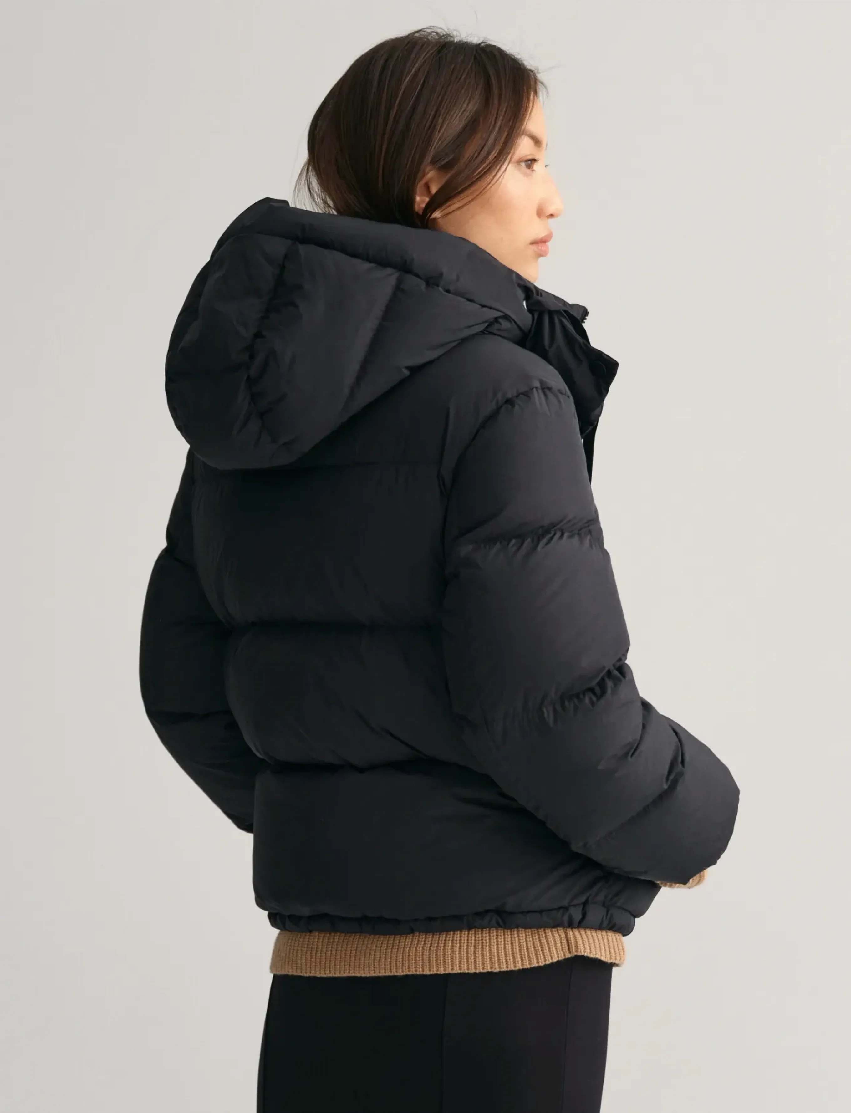Gant - SHORT DOWN JACKET - gefütterte jacken - ebony black - 3