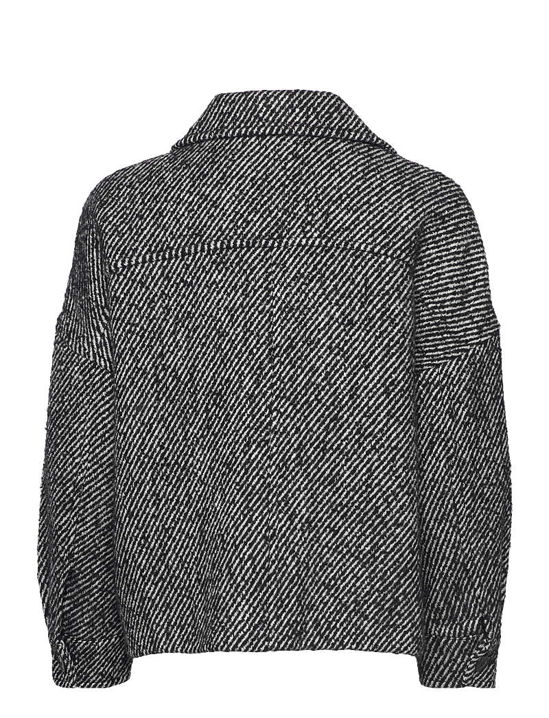 GANT - PATTERN CROPPED WOOL JACKET - wolljacken - charcoal melange - 2