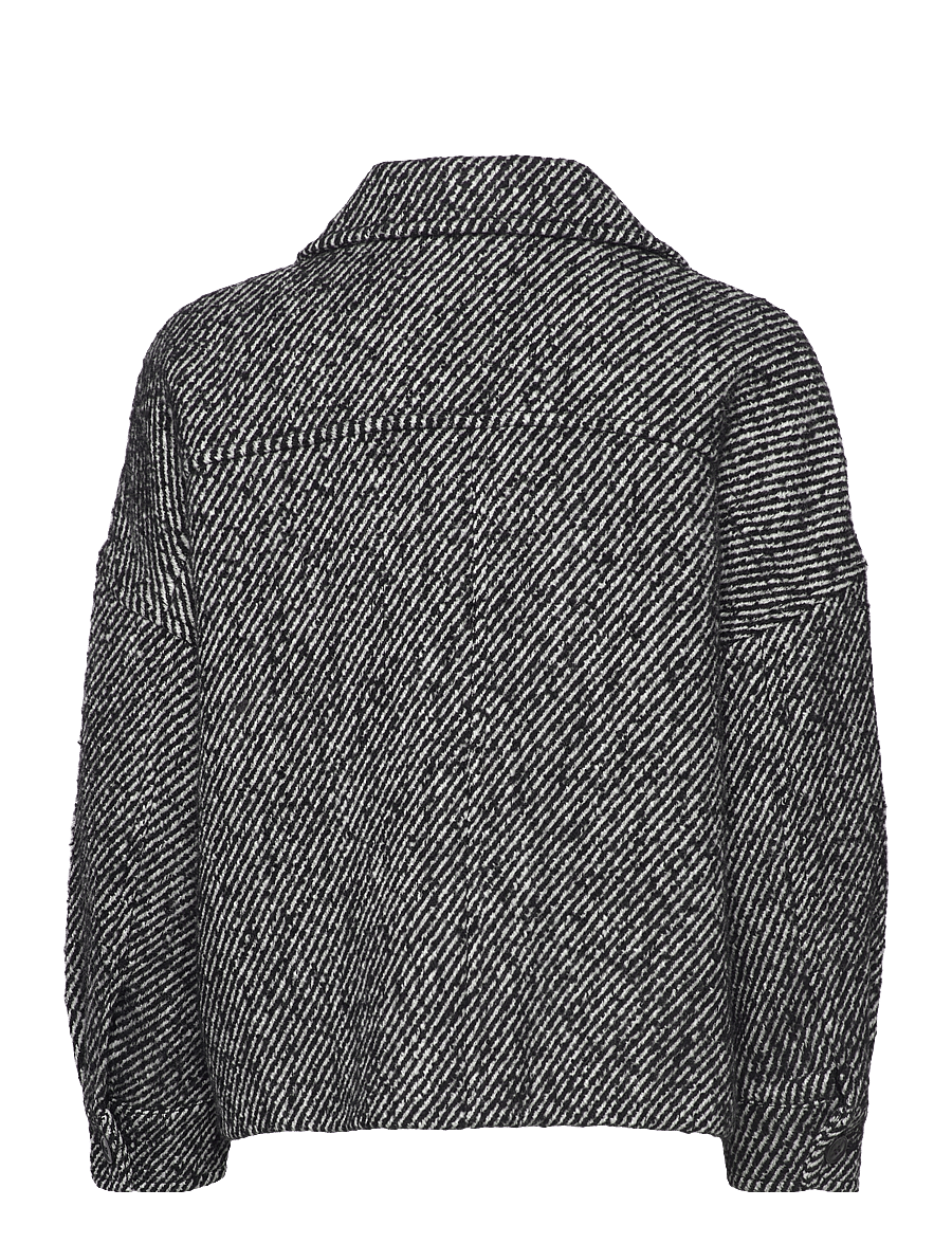 Gant - PATTERN CROPPED WOOL JACKET - wolljacken - charcoal melange - 2