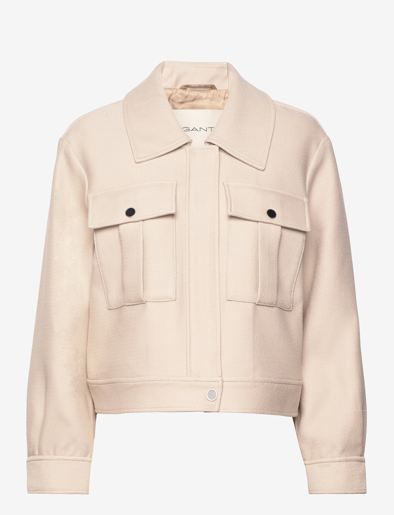GANT - TEXTURED JACKET - soft oat - 0