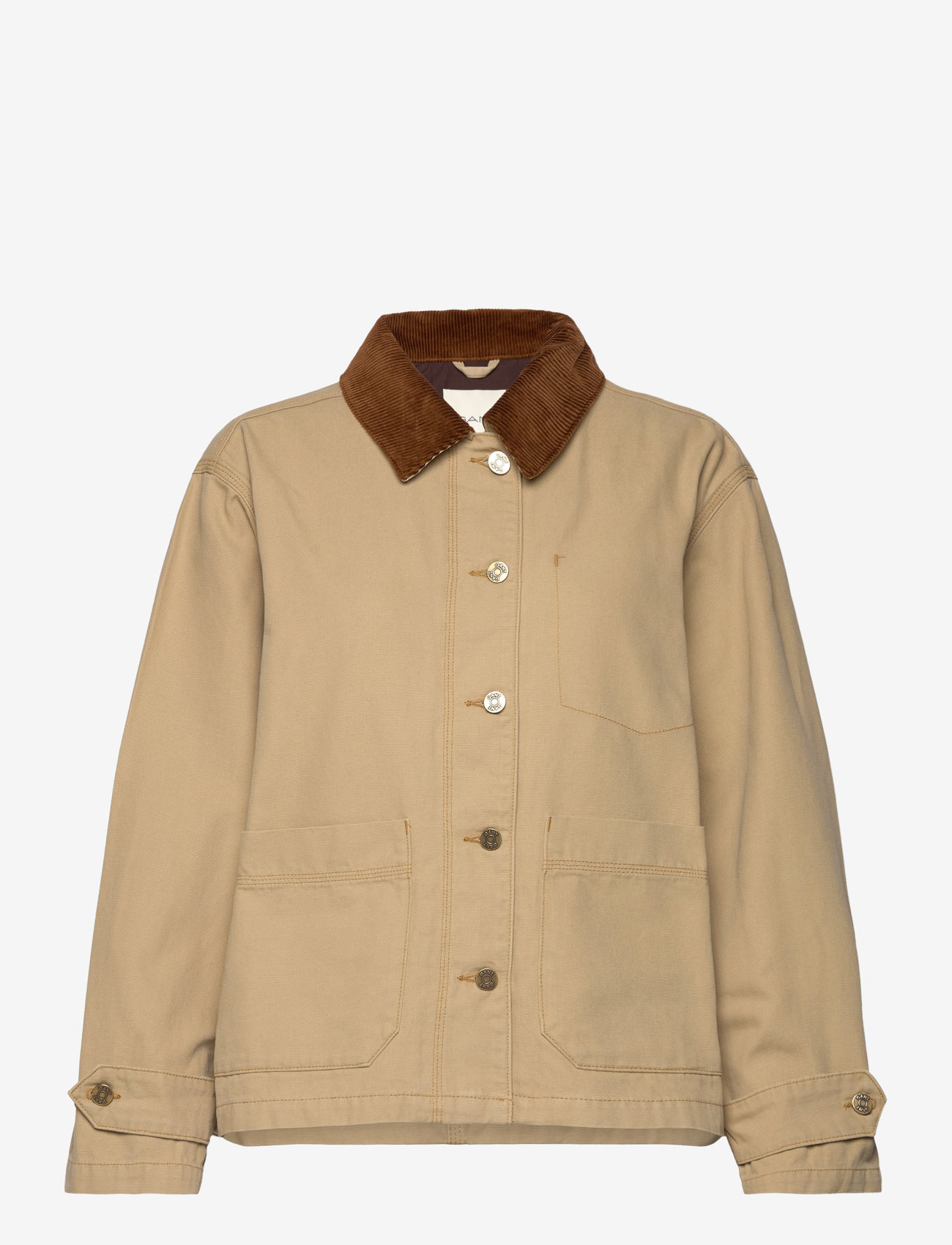 GANT - WASHED WORKWEAR JACKET - overtøj - burnt wheat - 0