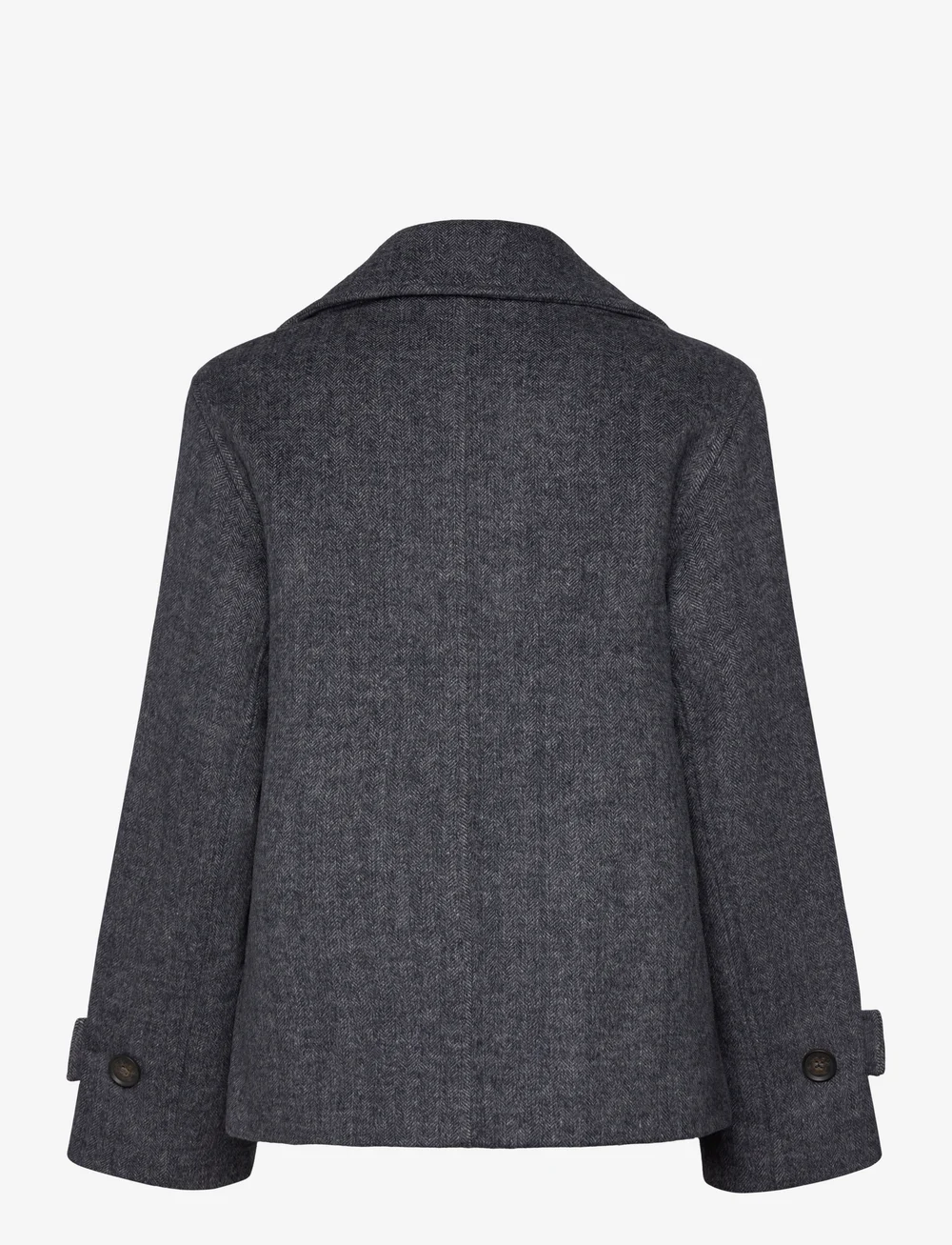 GANT - CROPPED HERRINGBONE WOOL JACKET - wolljacken - evening blue - 2