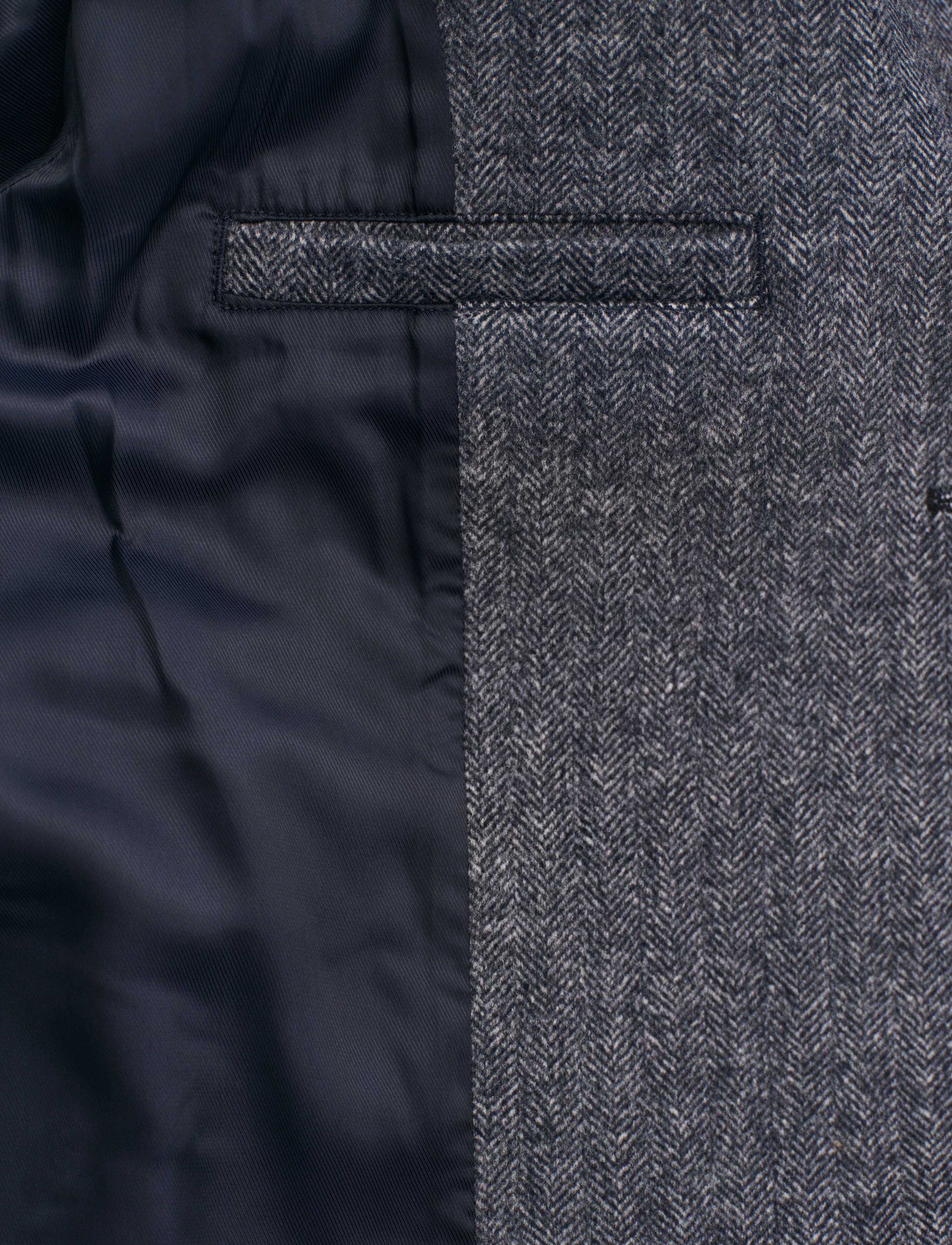 Gant - CROPPED HERRINGBONE WOOL JACKET - evening blue - 4
