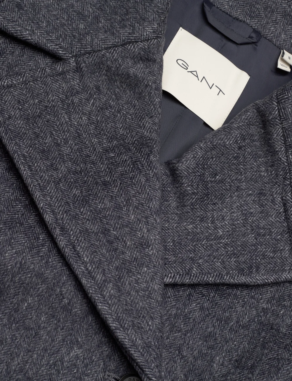 GANT - CROPPED HERRINGBONE WOOL JACKET - wolljacken - evening blue - 5