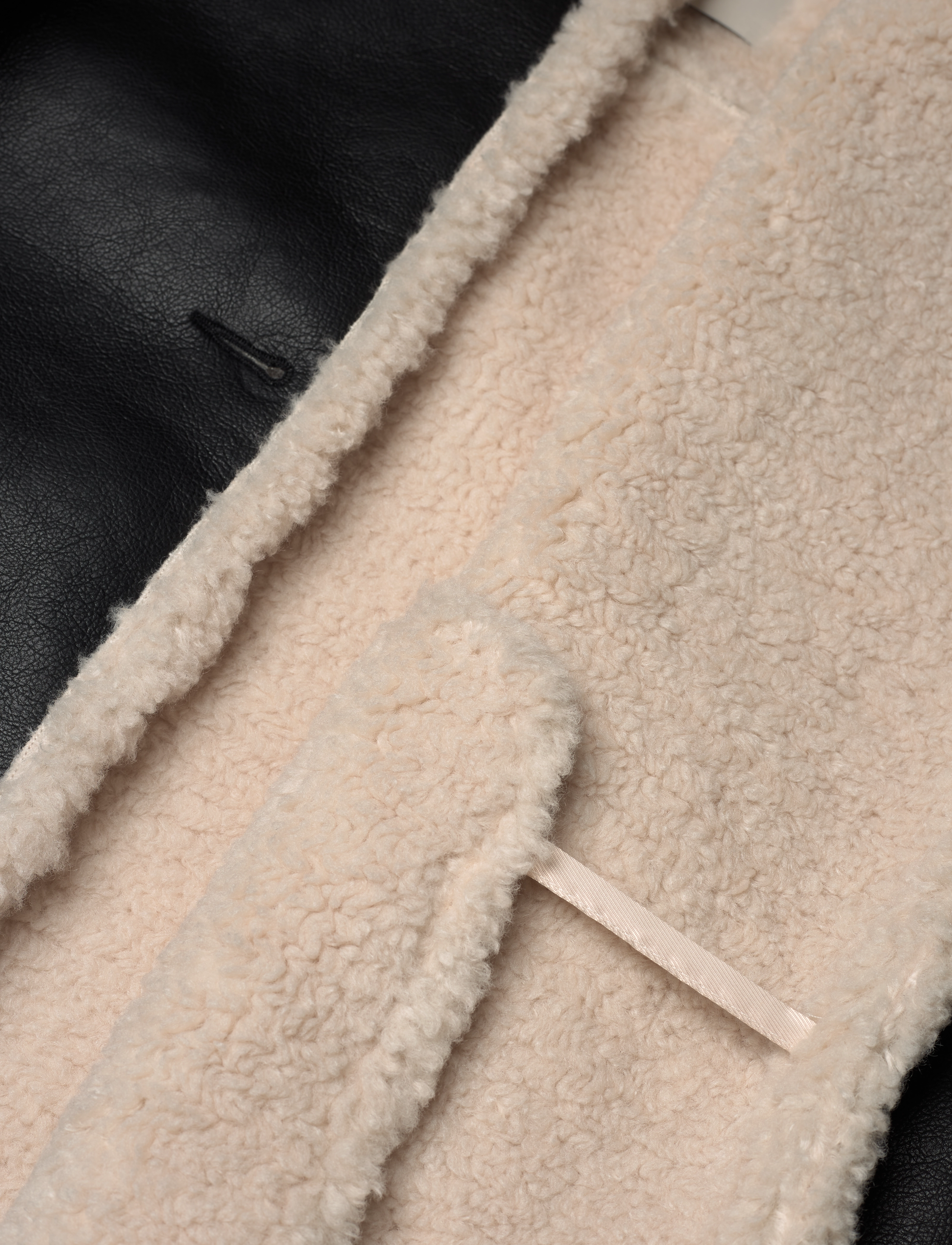 GANT - FAUX SHEARLING SHORT JACKET - black - 5