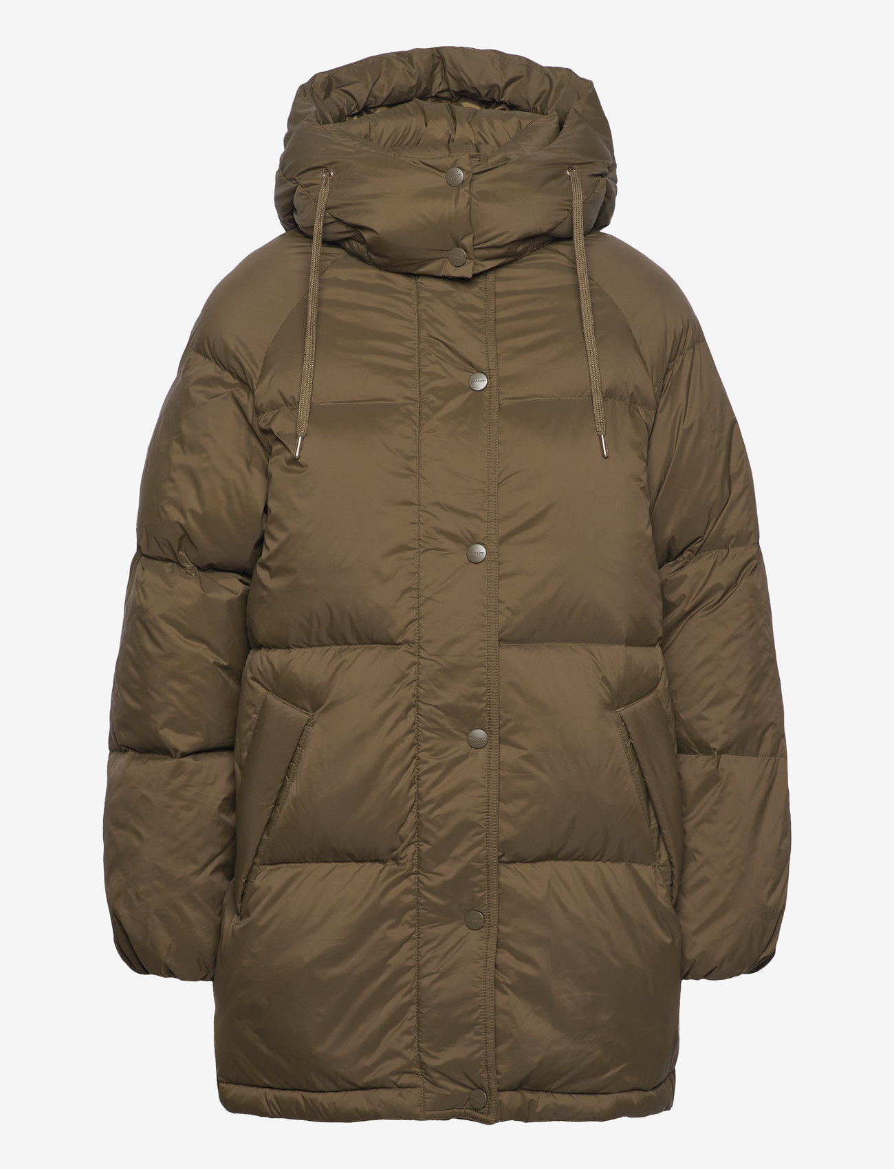 GANT - MID LENGTH DOWN JACKET - overtøj - dark cactus - 0