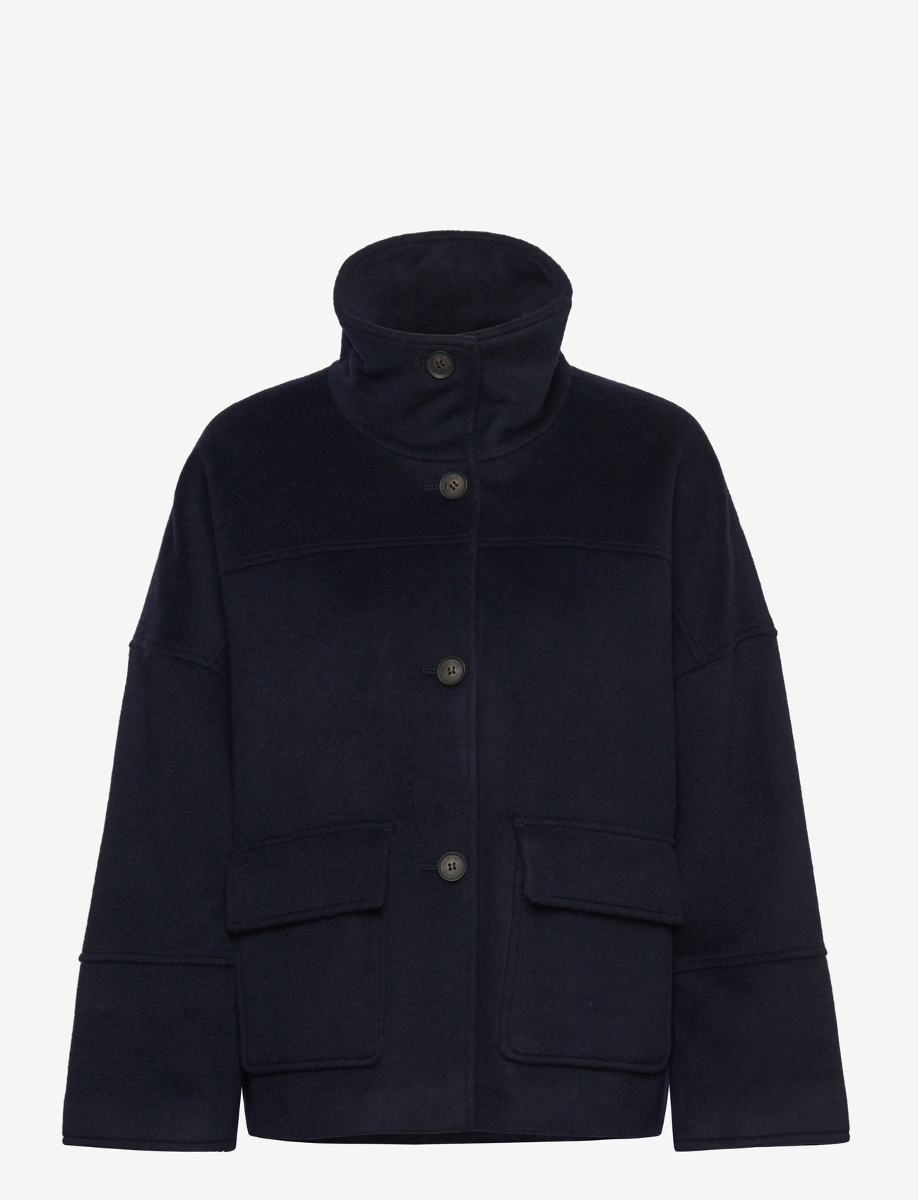 GANT - CROPPED WOOL JACKET - jacken - evening blue - 1