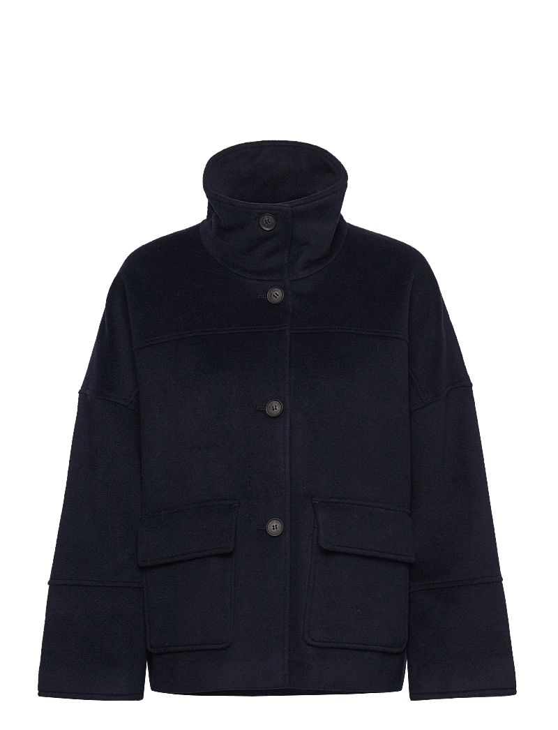 GANT - CROPPED WOOL JACKET - jacken - evening blue - 1