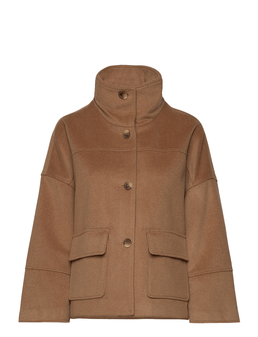 Gant - CROPPED WOOL JACKET - wolljacken - warm khaki - 1