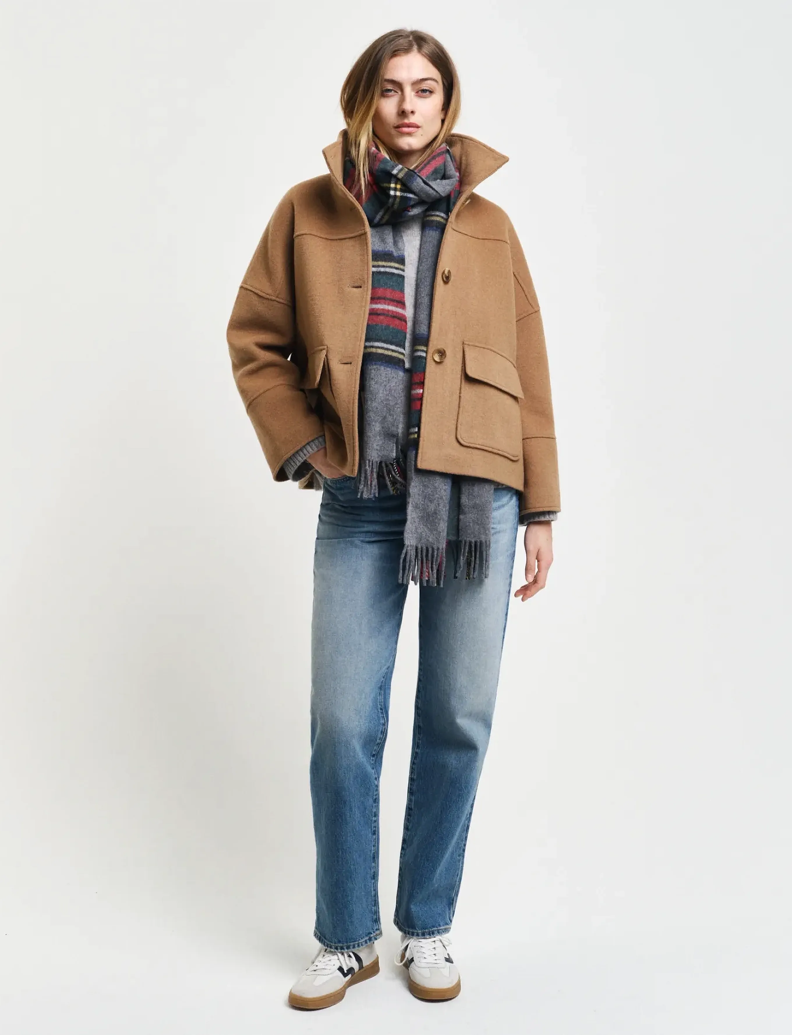 Gant Cropped Wool Jacket kavajer & blazers dam – bild 9