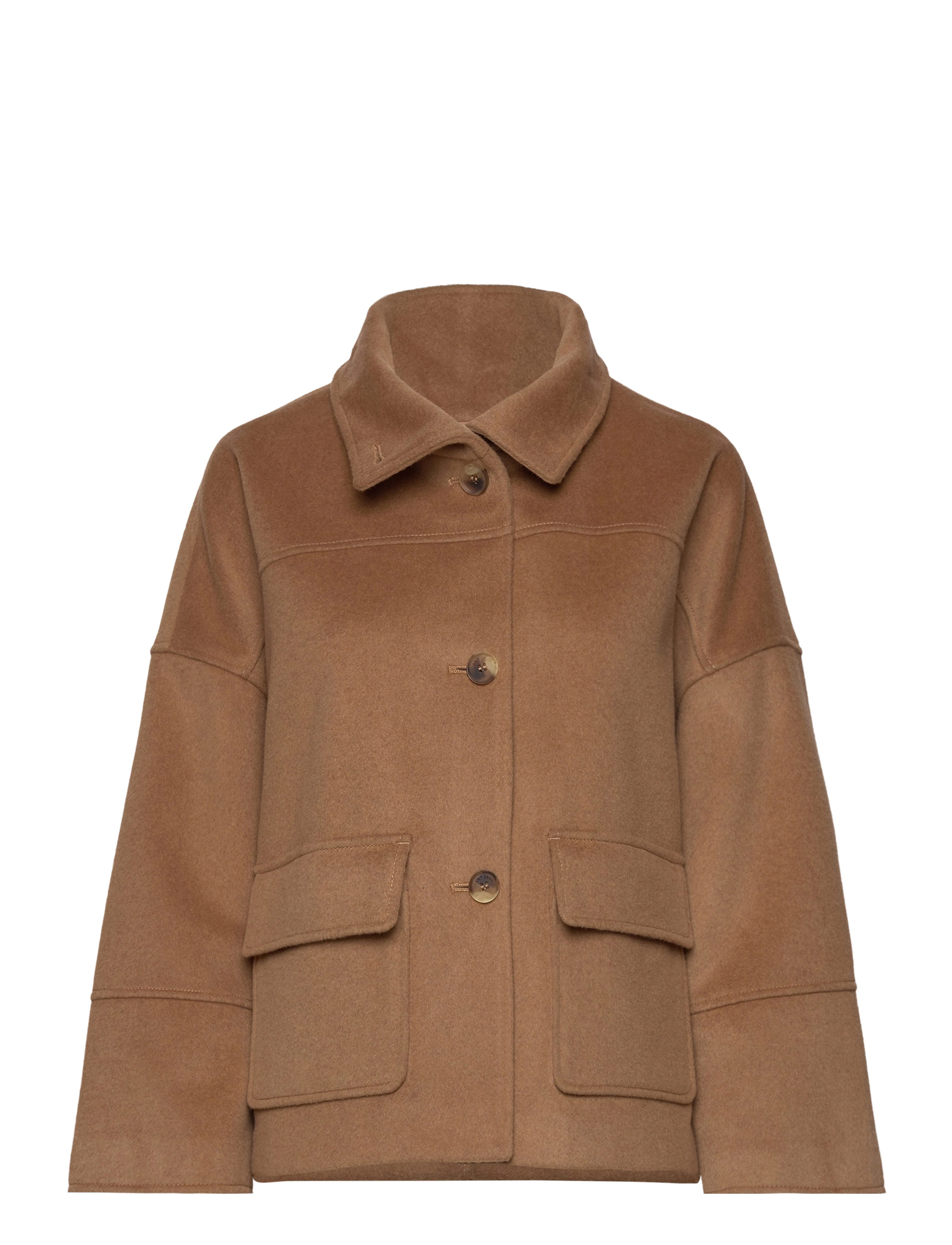 Gant - CROPPED WOOL JACKET - wolljacken - warm khaki - 3