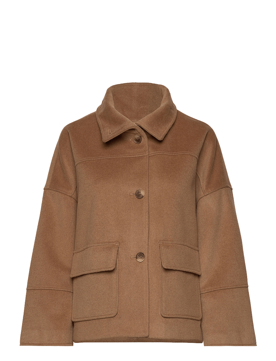 Gant - CROPPED WOOL JACKET - wolljacken - warm khaki - 3