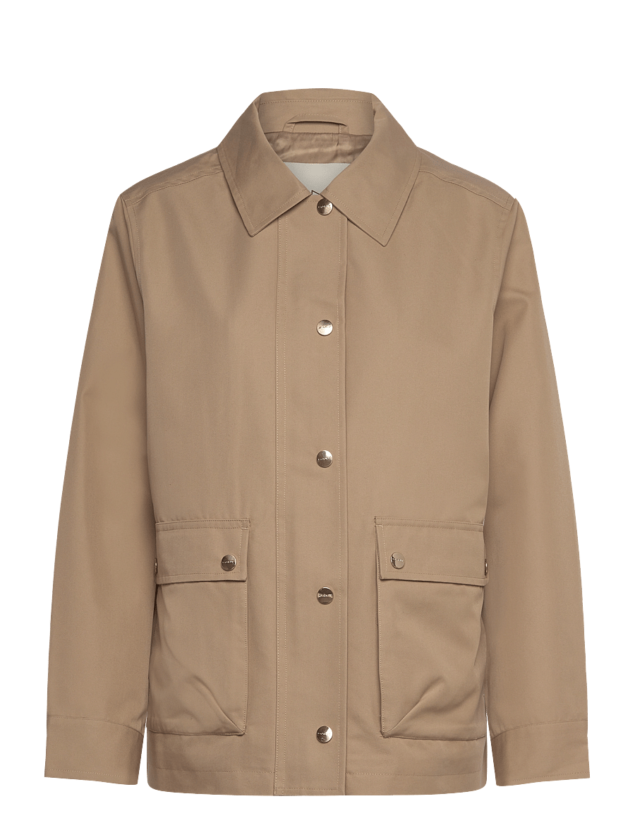 Gant - COTTON TWILL JACKET - dark khaki - 1