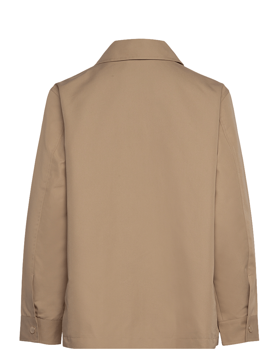 Gant - COTTON TWILL JACKET - dark khaki - 2