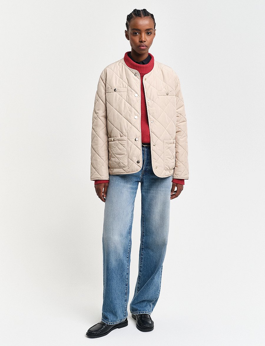 Gant - QUILTED JACKET - dry sand - 0