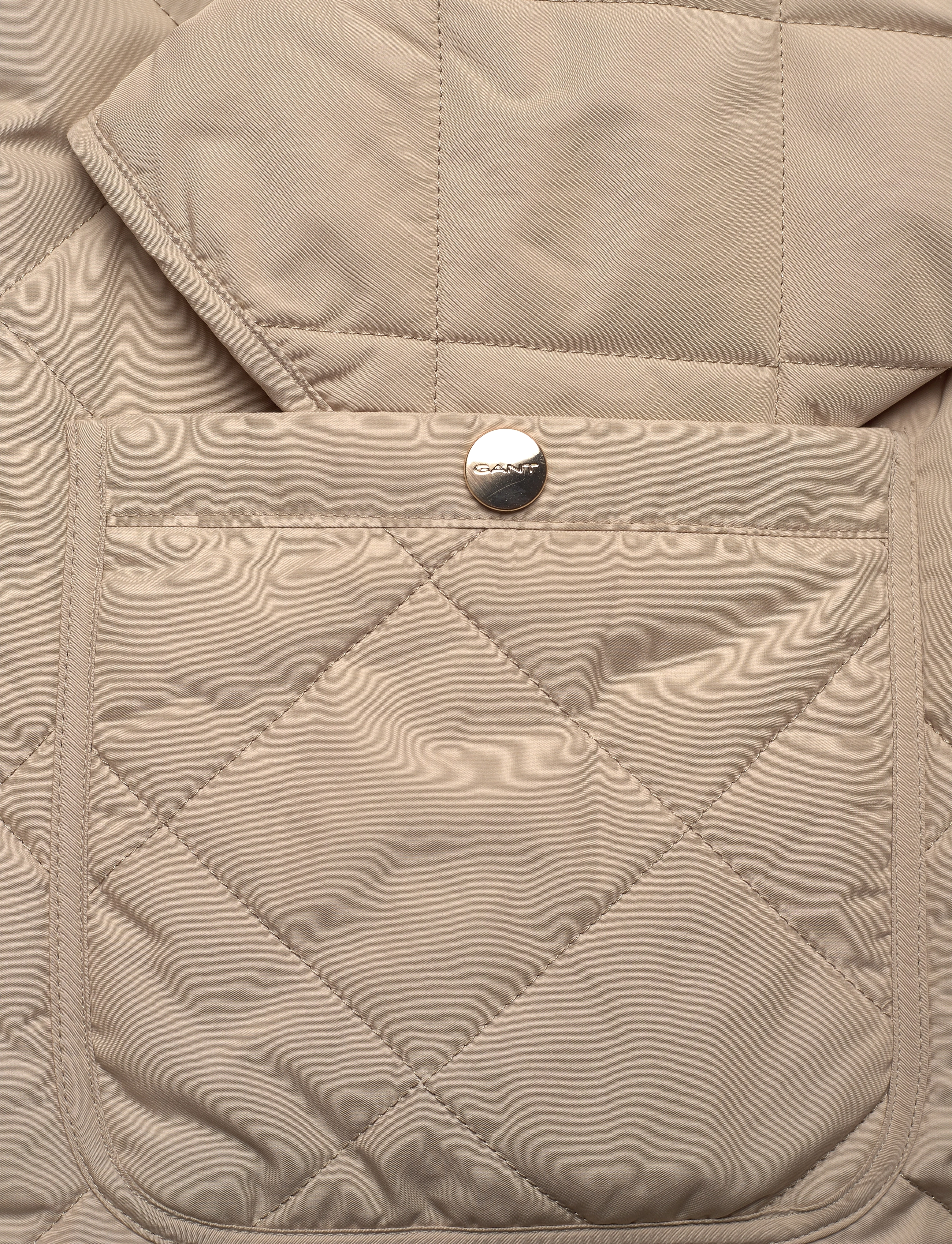 Gant - QUILTED JACKET - dry sand - 4