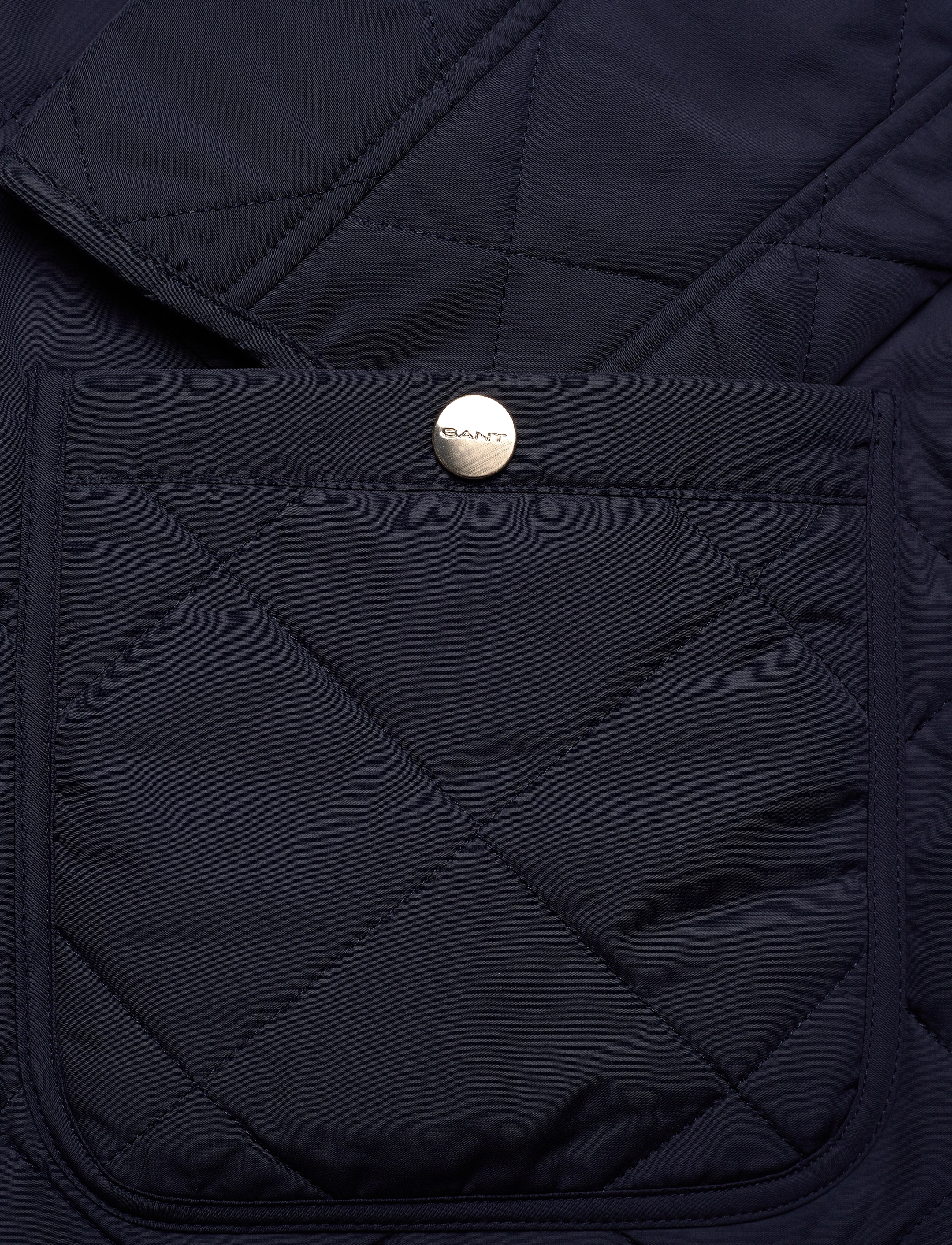 Gant - QUILTED JACKET - frühlingsjacken - evening blue - 4
