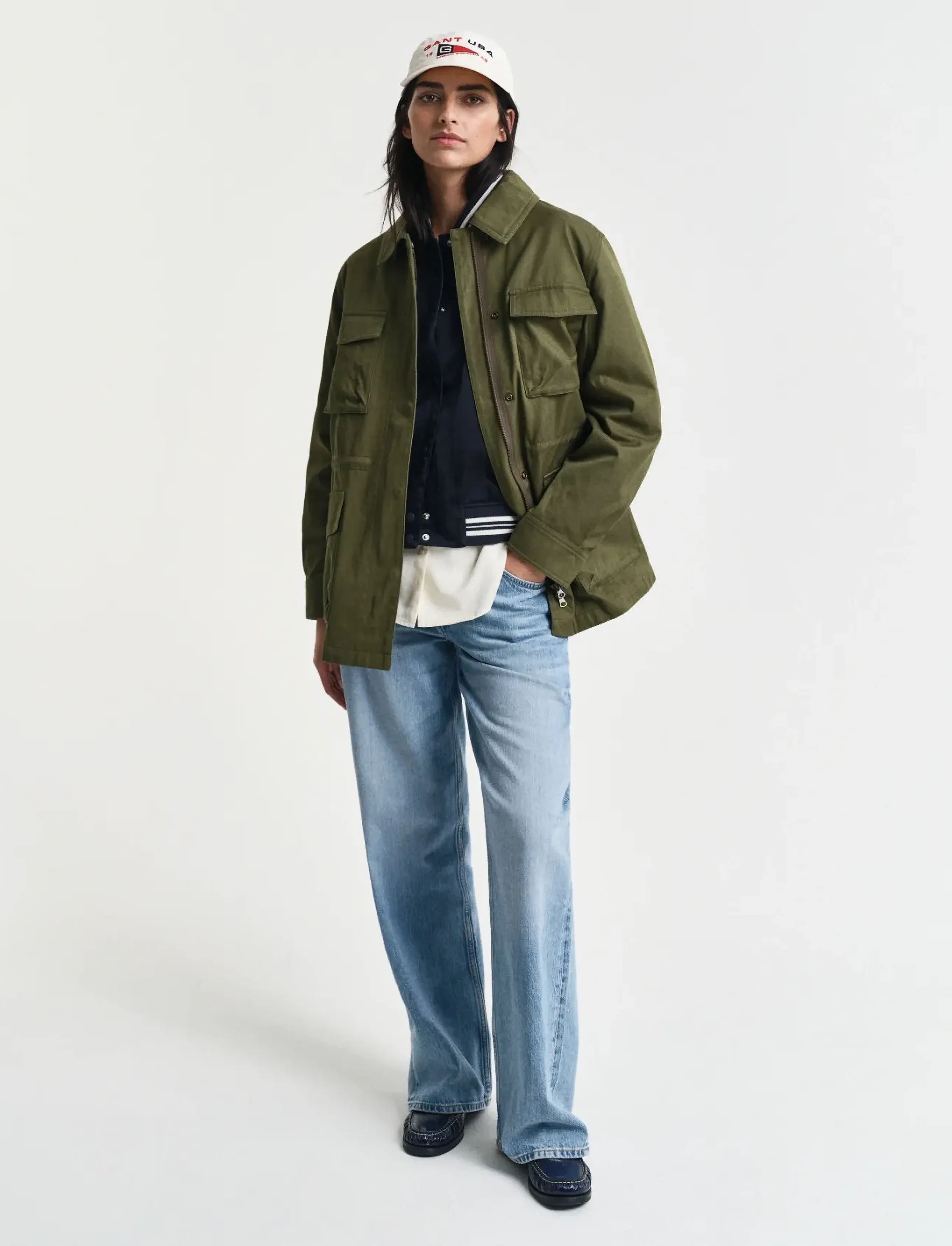 Gant - FIELD JACKET - frühlingsjacken - juniper green - 5