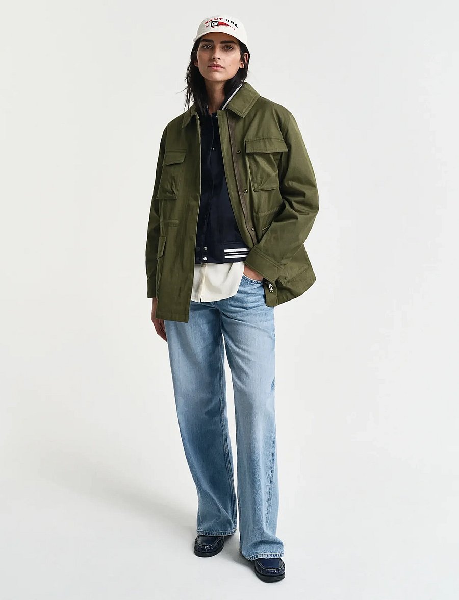 Gant - FIELD JACKET - frühlingsjacken - juniper green - 5