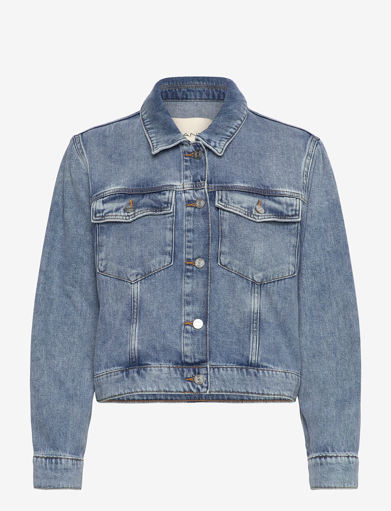 GANT - DENIM JACKET - frühlingsjacken - mid blue broken in - 1