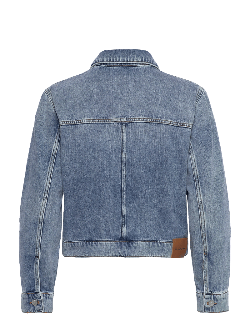 GANT - DENIM JACKET - frühlingsjacken - mid blue broken in - 2