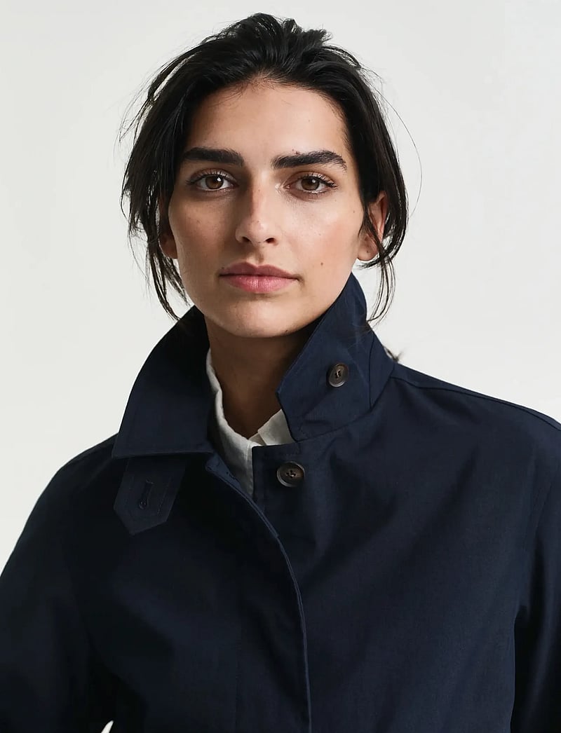 GANT - SHORT COTTON CAR COAT - höstjackor - evening blue - 5