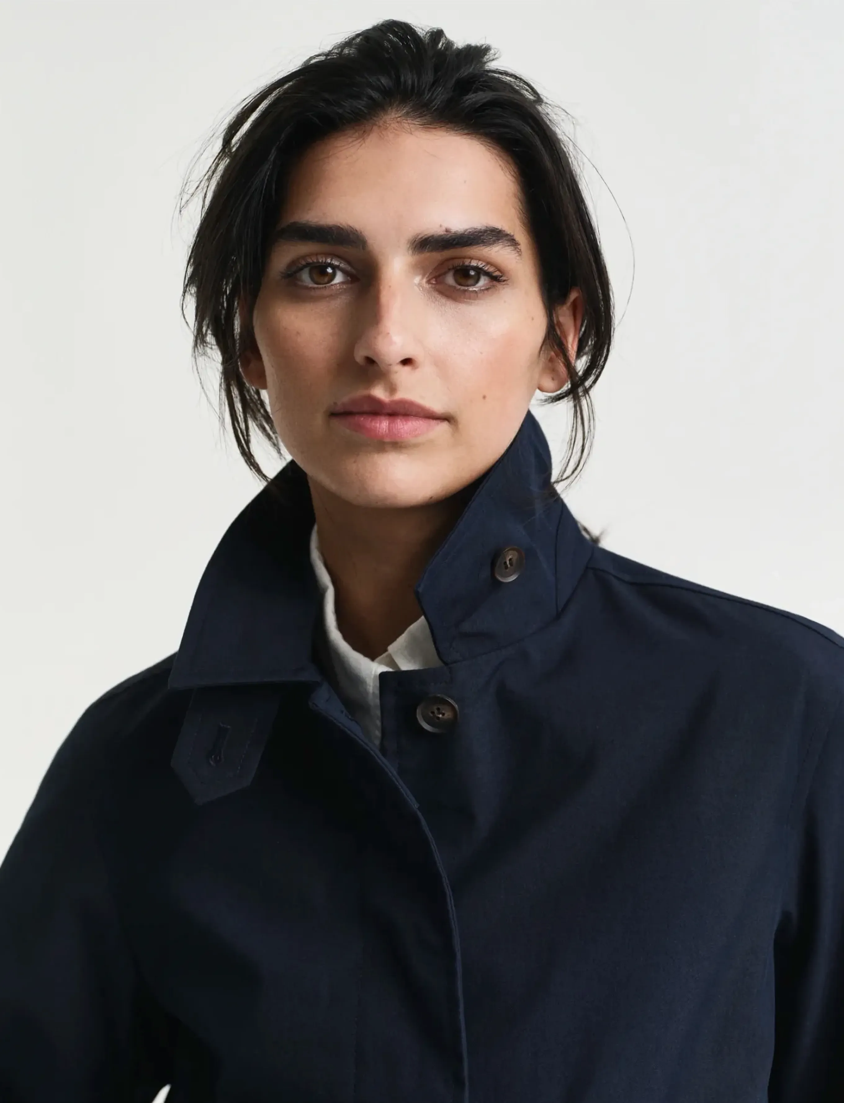Gant - SHORT COTTON CAR COAT - frühlingsjacken - evening blue - 5