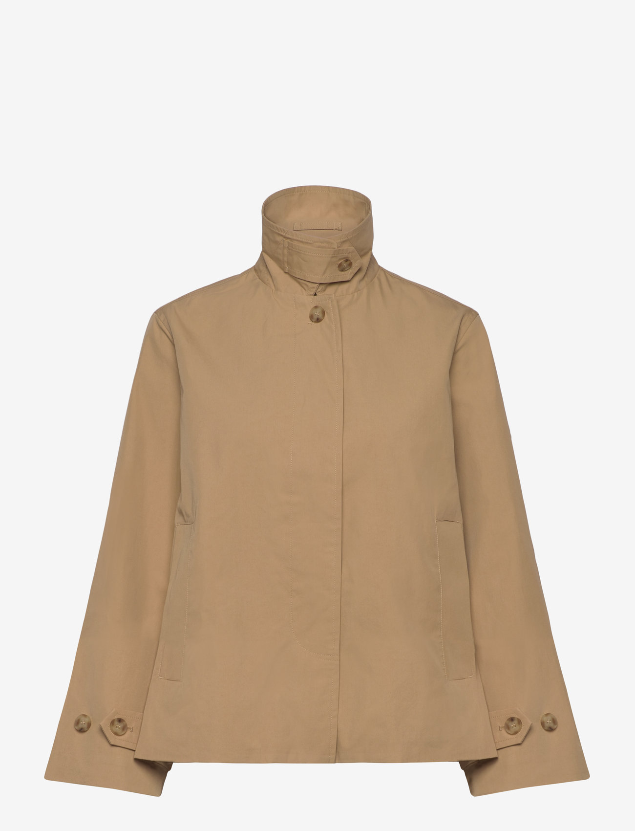 Gant - SHORT COTTON CAR COAT - forårsjakker - oak beige - 1