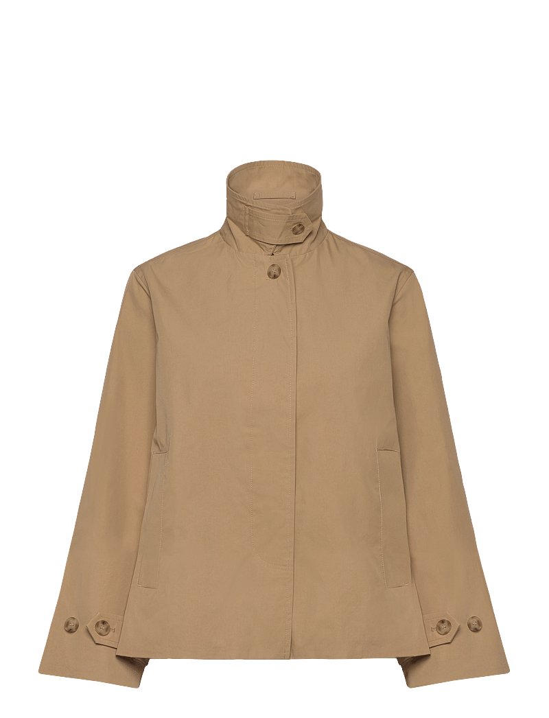 Gant - SHORT COTTON CAR COAT - forårsjakker - oak beige - 1