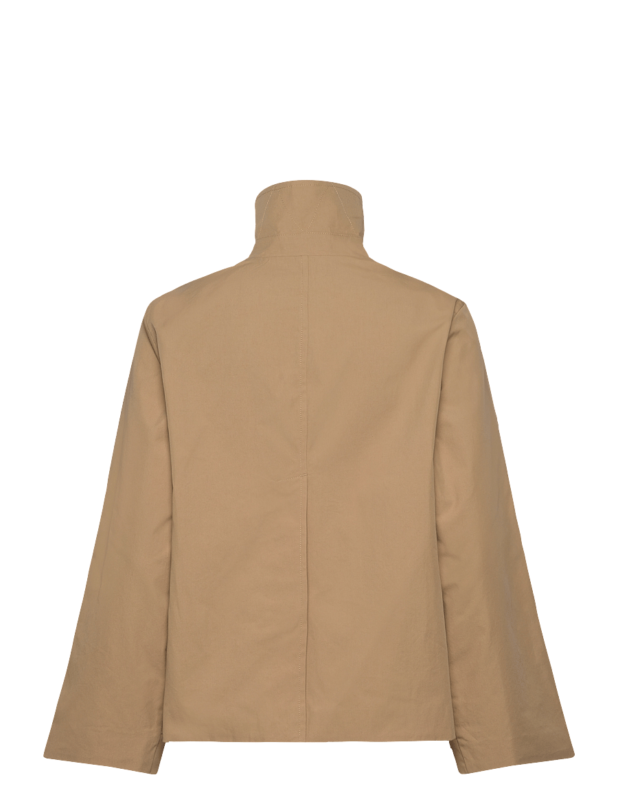 Gant - SHORT COTTON CAR COAT - forårsjakker - oak beige - 2