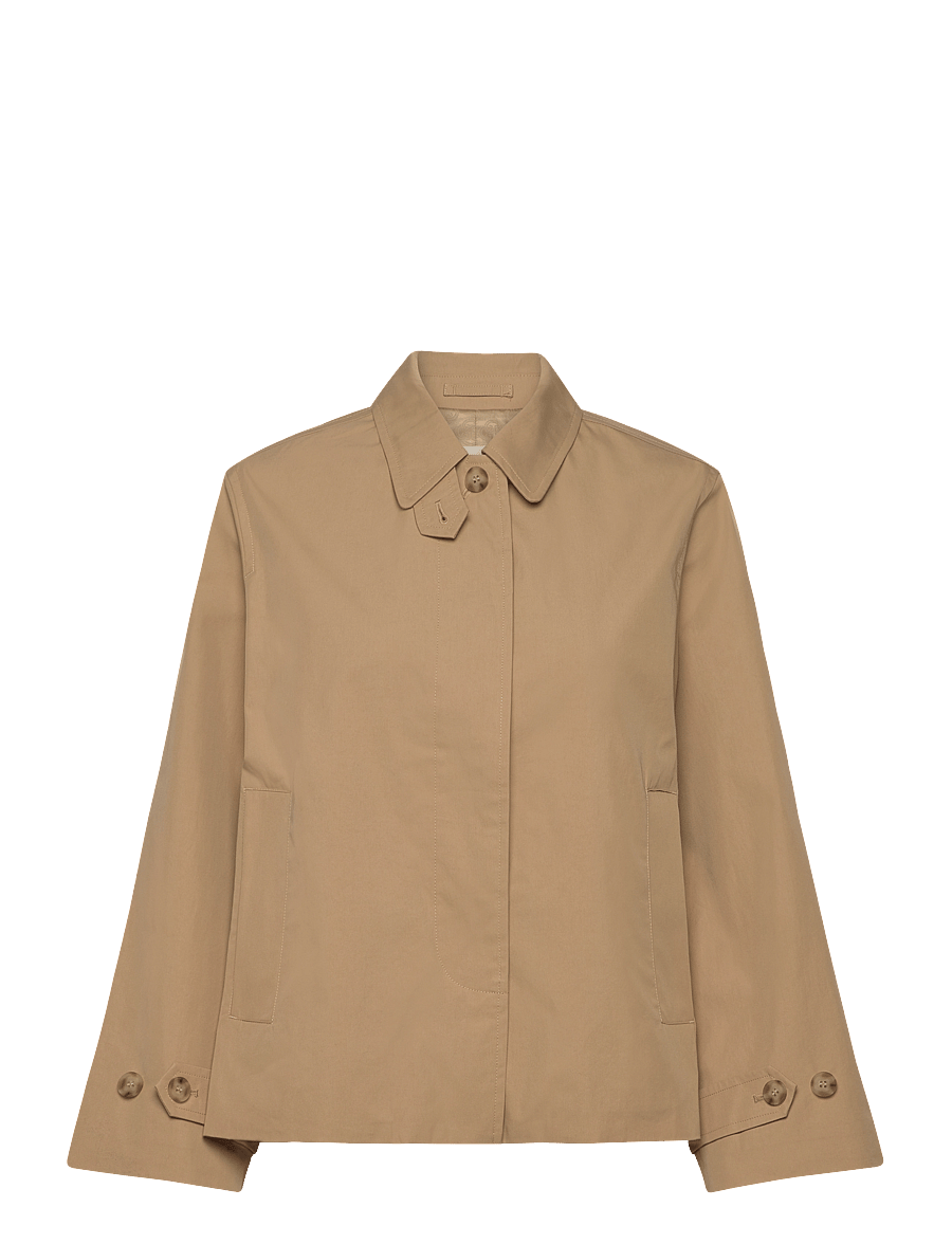 Gant - SHORT COTTON CAR COAT - forårsjakker - oak beige - 3