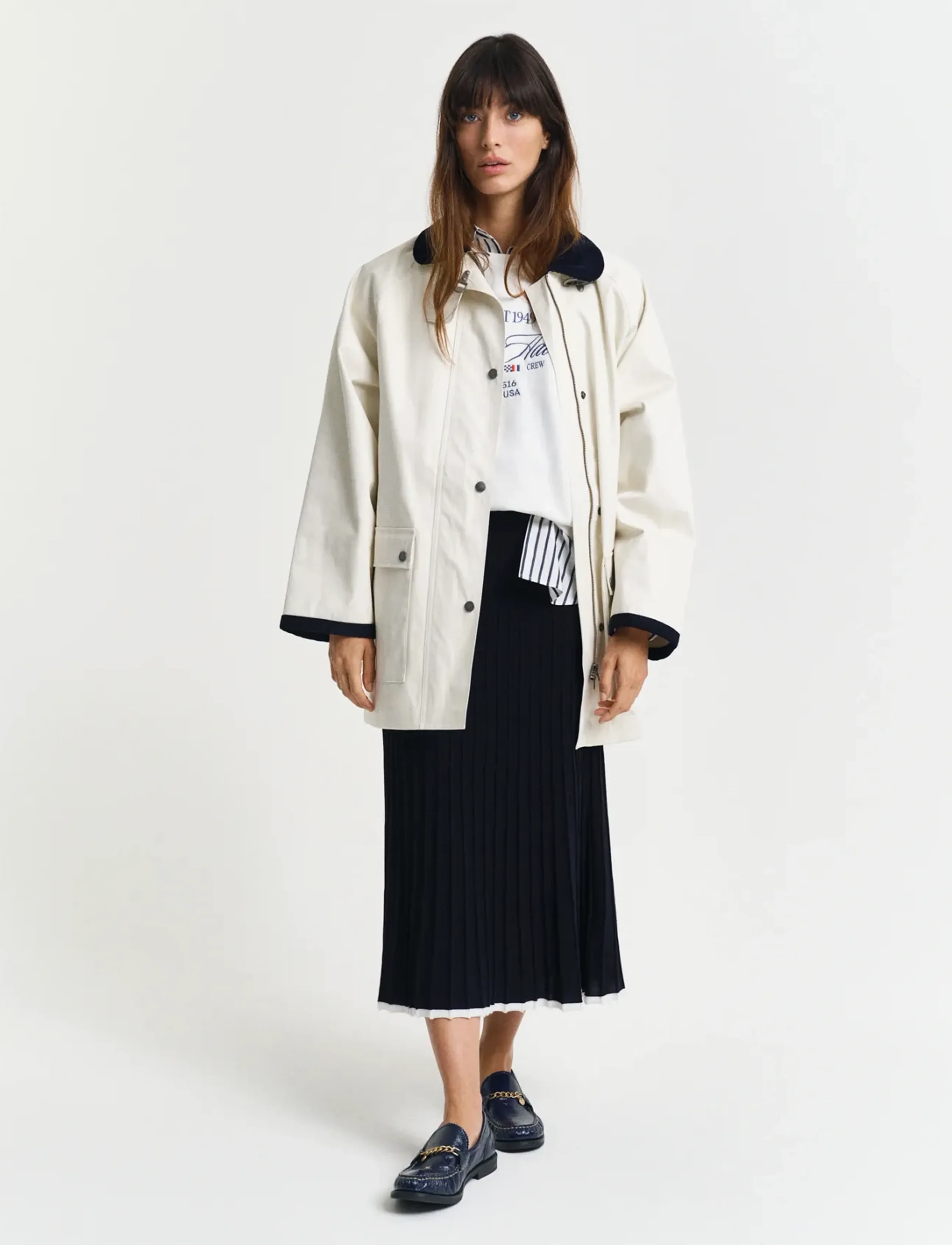 Contrast Collar Saling Jacket 4