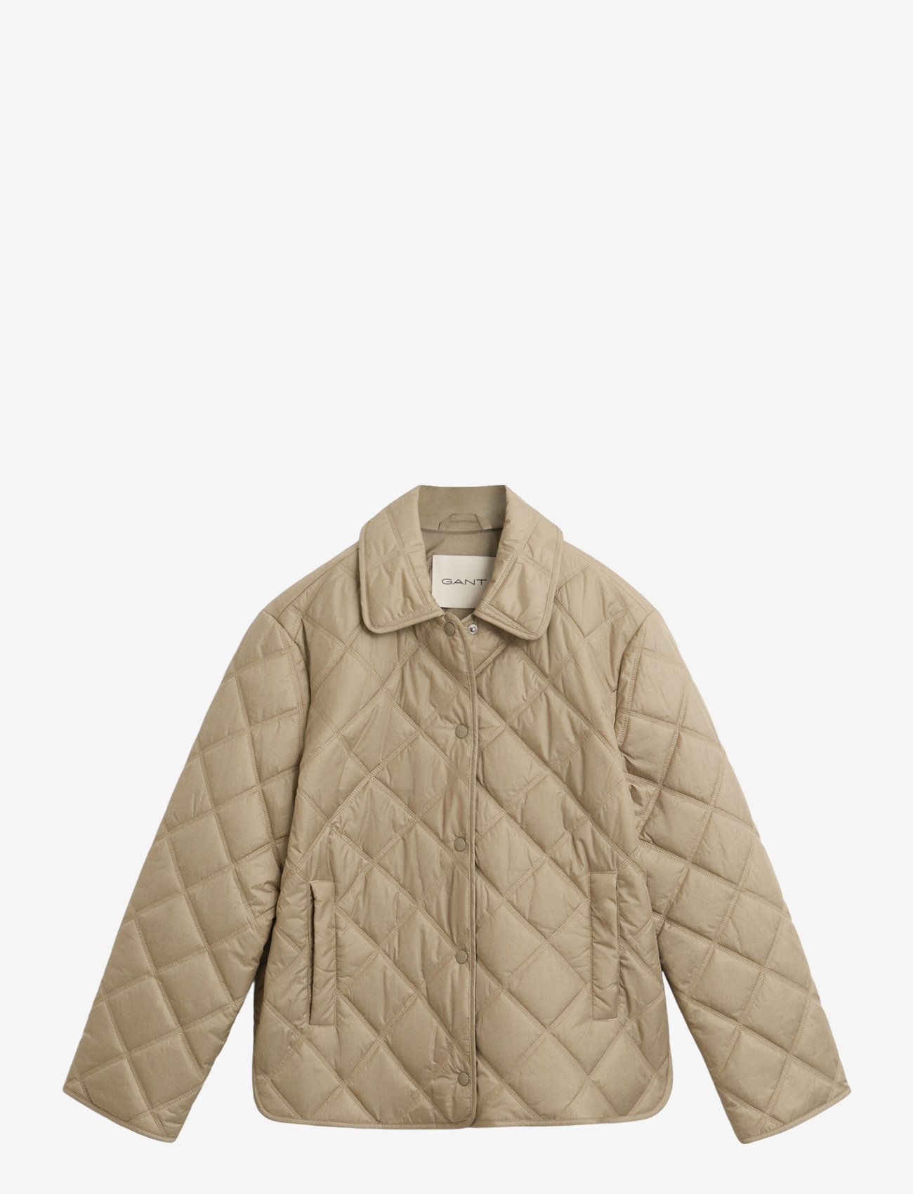 GANT - QUILTED JACKET WITH COLLAR - quiltede jakker - concrete beige - 1