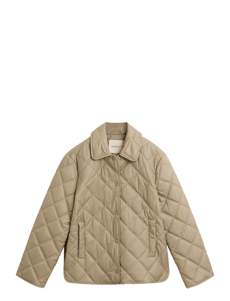 GANT - QUILTED JACKET WITH COLLAR - tepitud jakid - concrete beige - 1
