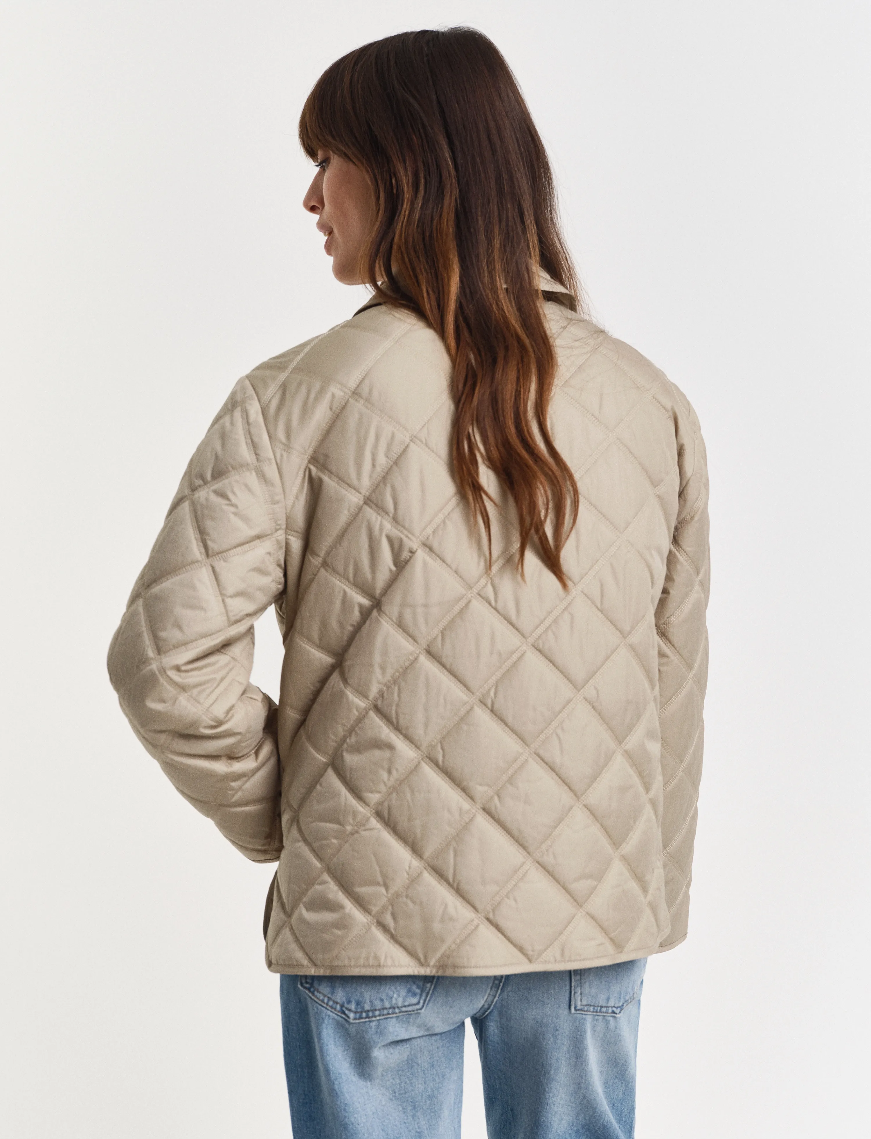 Gant - QUILTED JACKET WITH COLLAR - kevadjoped - concrete beige - 2