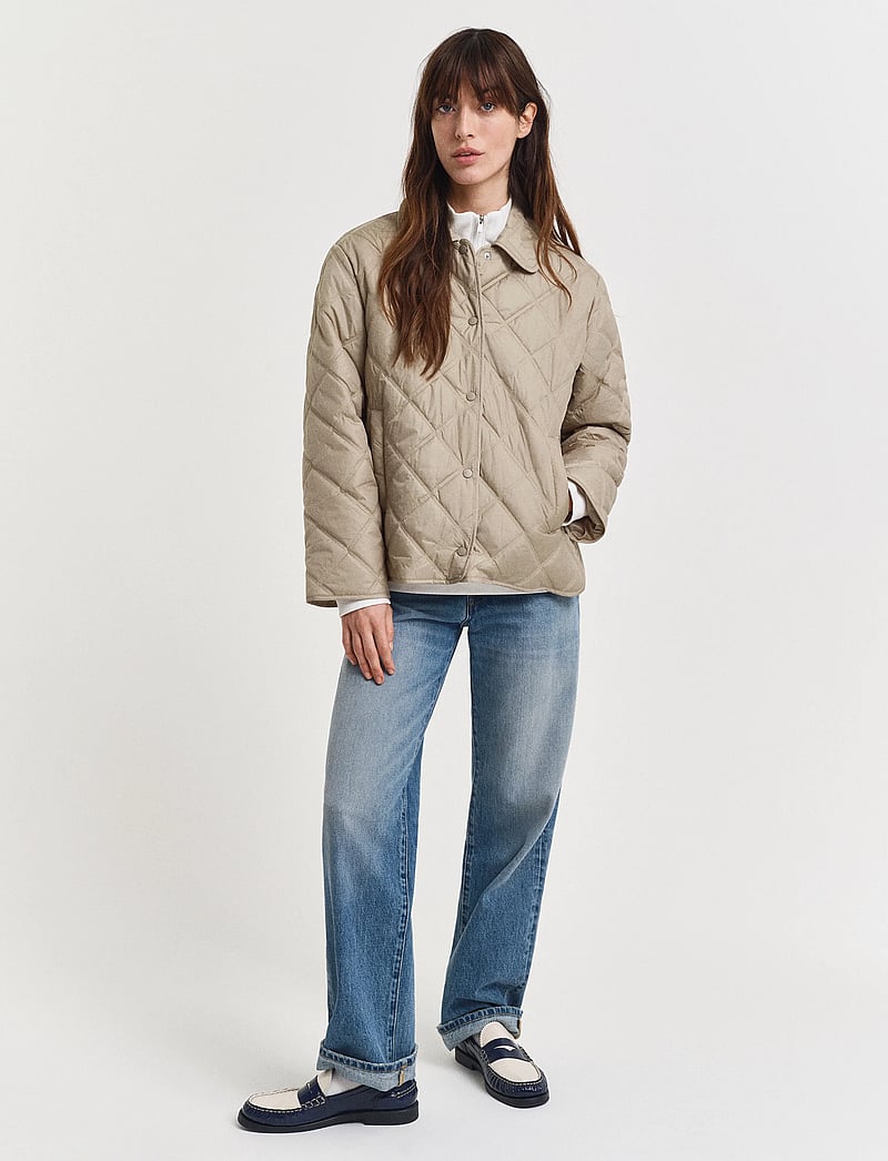 GANT - QUILTED JACKET WITH COLLAR - quiltede jakker - concrete beige - 4