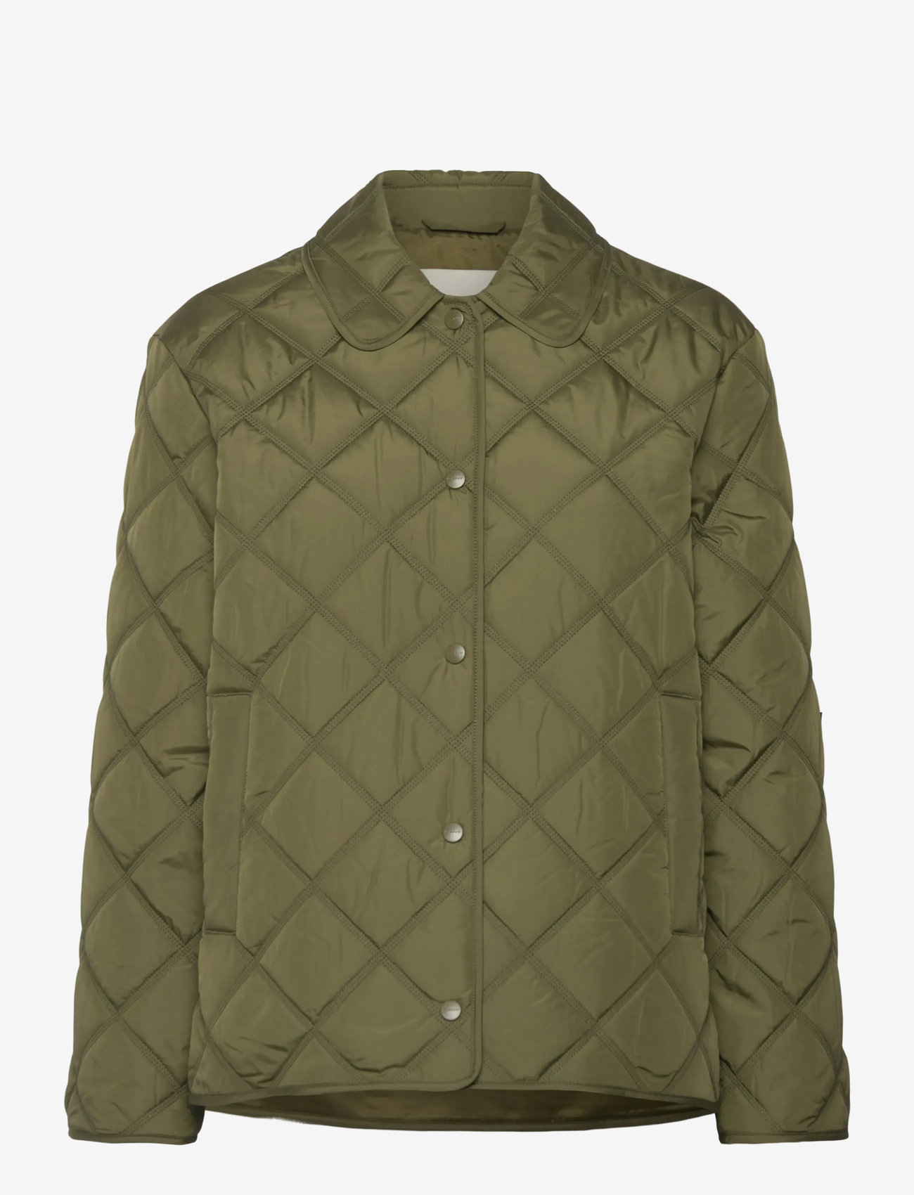 GANT - QUILTED JACKET WITH COLLAR - quiltede jakker - moss green - 1