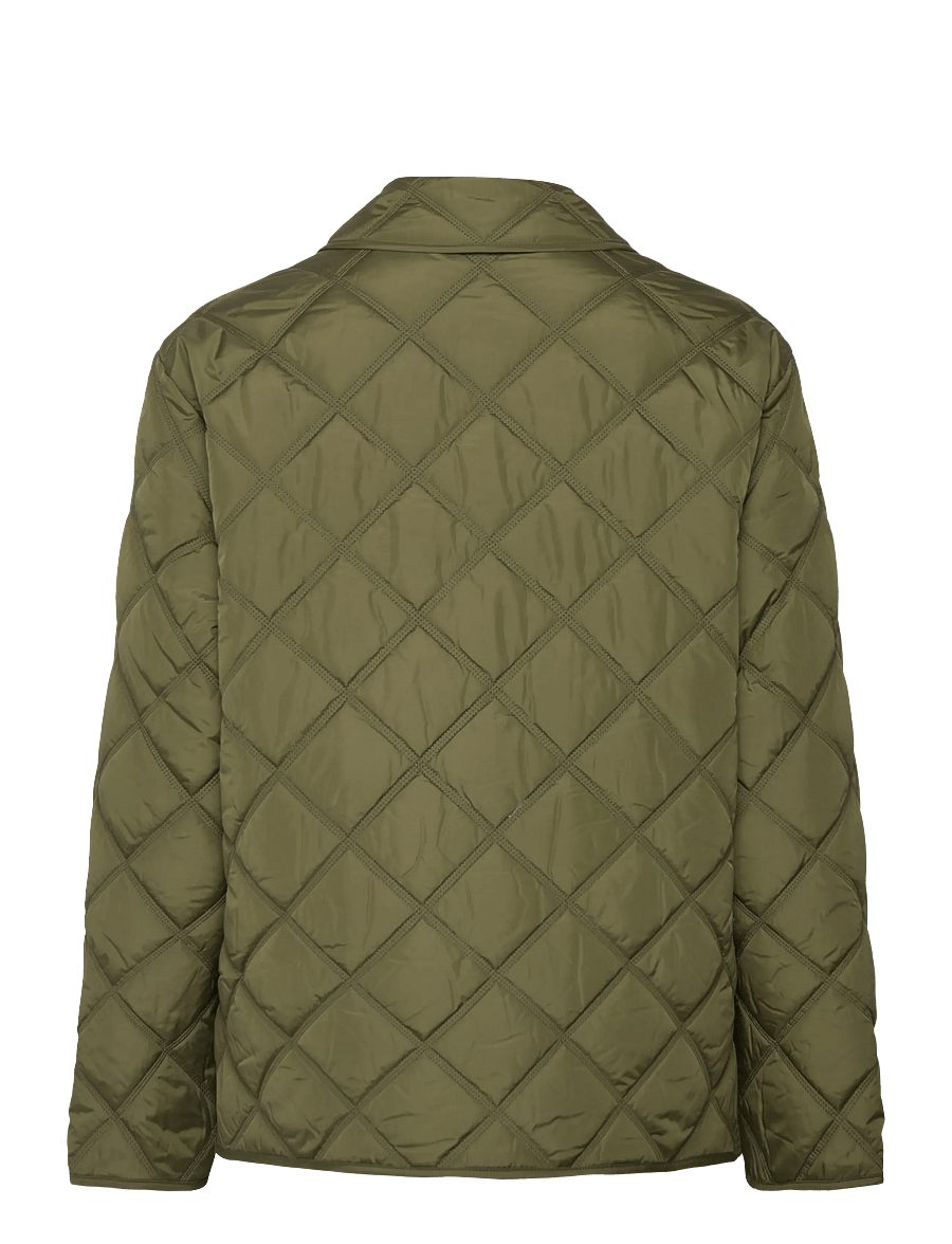 Gant - QUILTED JACKET WITH COLLAR - frühlingsjacken - moss green - 2