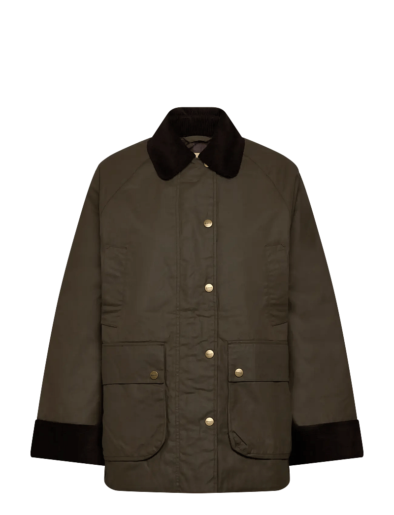 GANT - WAXED COTTON BARN JACKET - höstjackor - dark moss green - 1