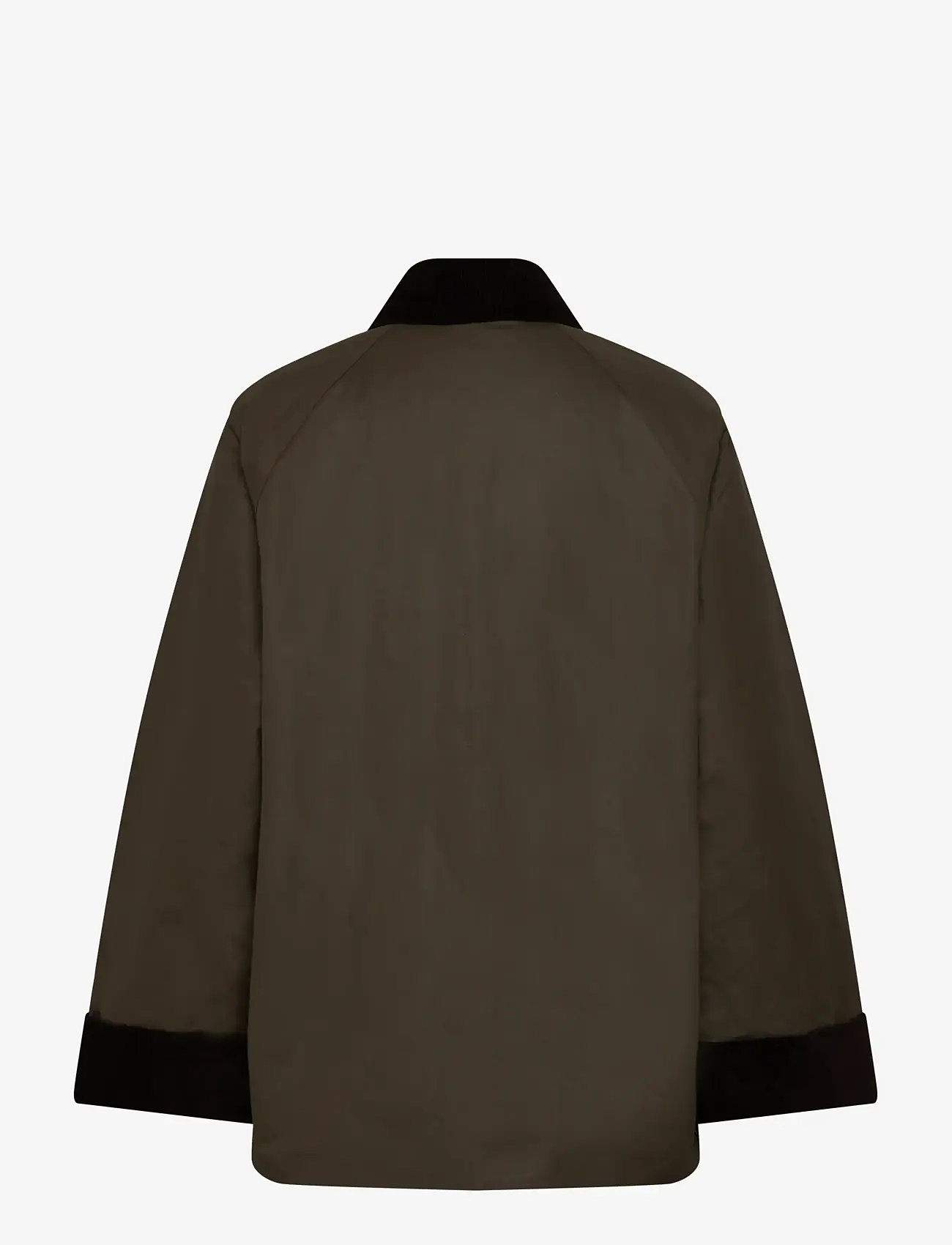 GANT - WAXED COTTON BARN JACKET - höstjackor - dark moss green - 2