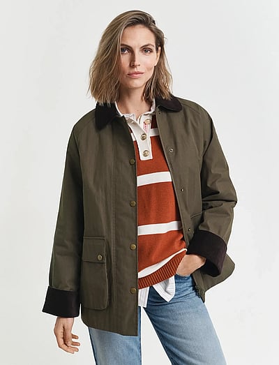 Waxed Cotton Barn Jacket - Lette Jakker