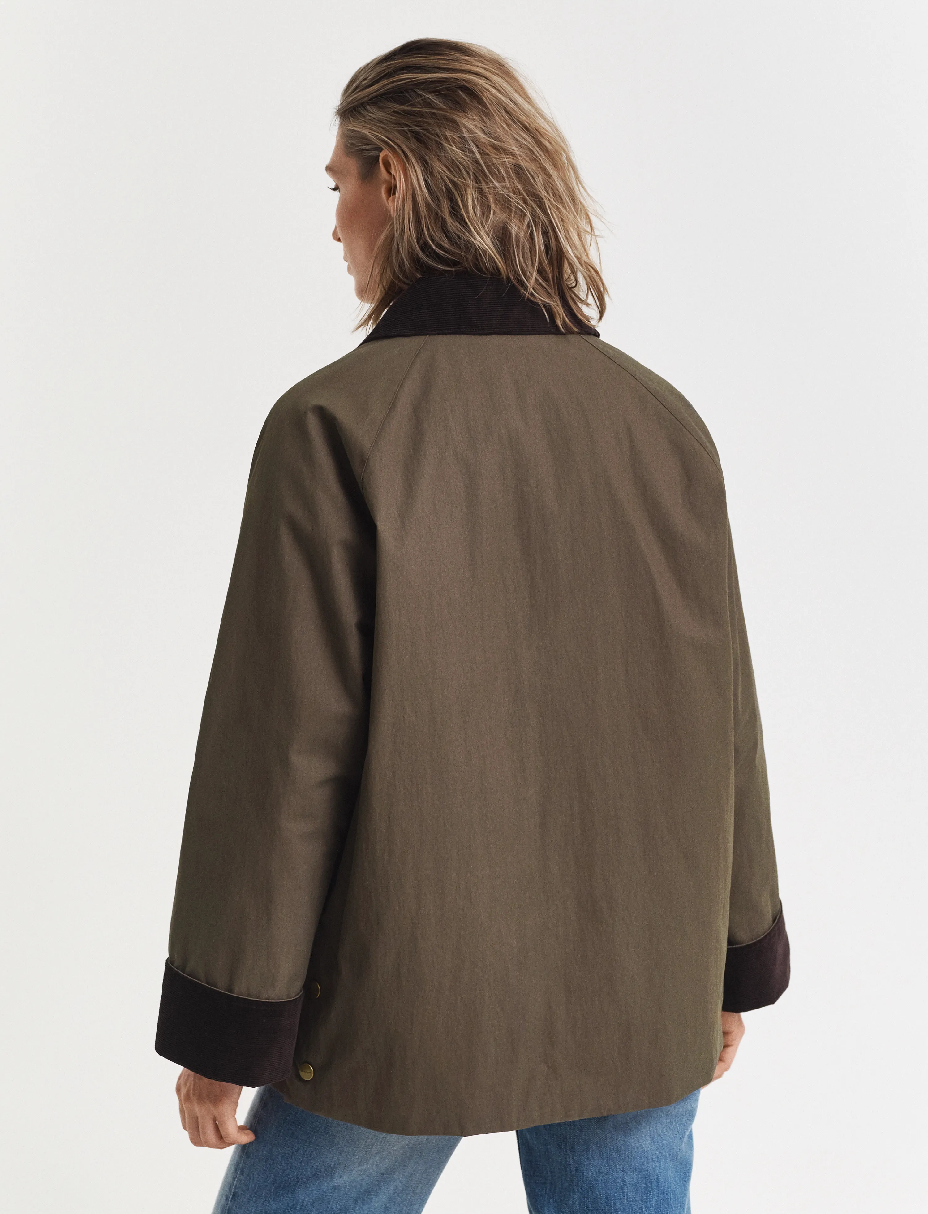 Gant - WAXED COTTON BARN JACKET - frühlingsjacken - dark moss green - 3