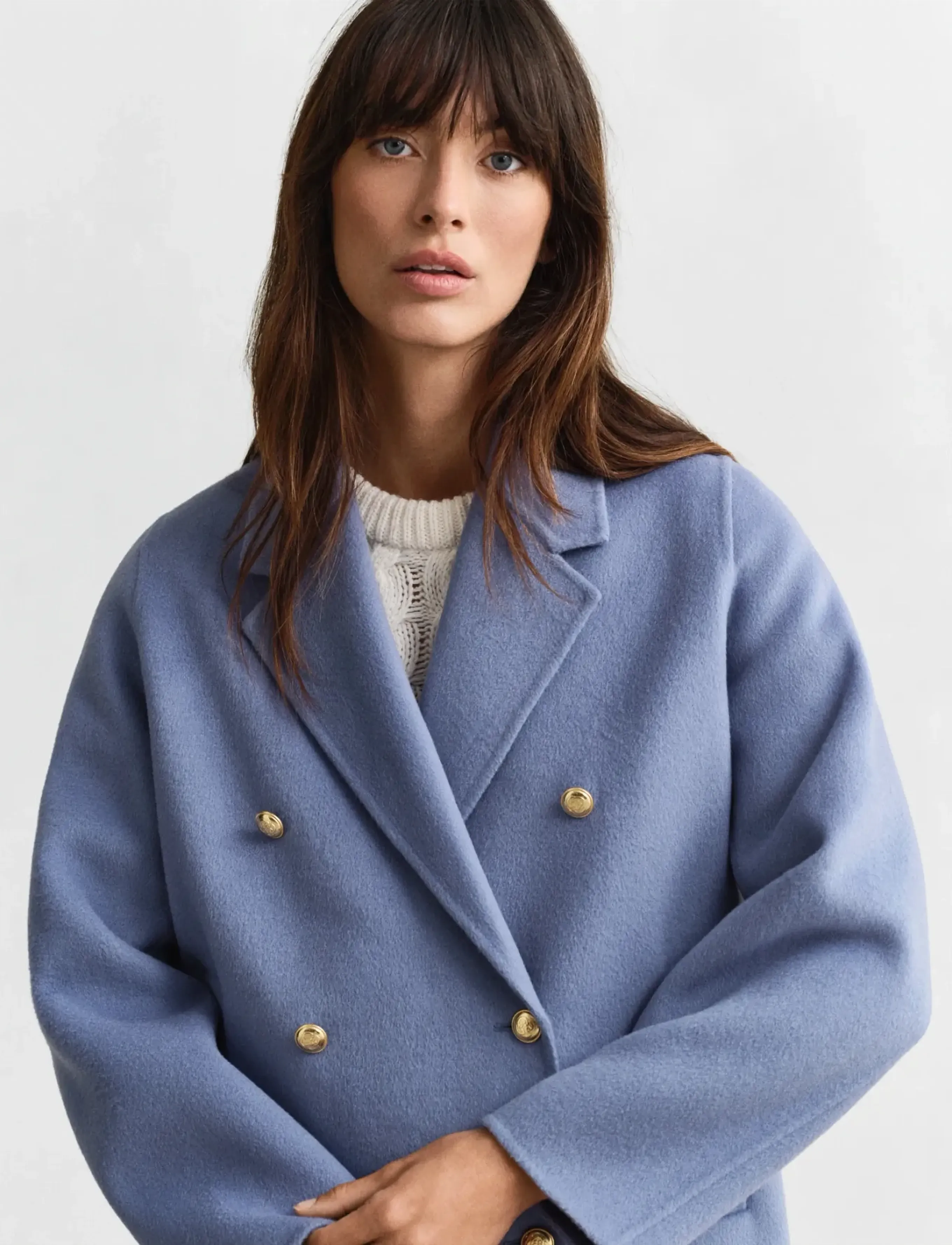 Gant - Handstitched Peacoat - ulljackor - faded denim - 3
