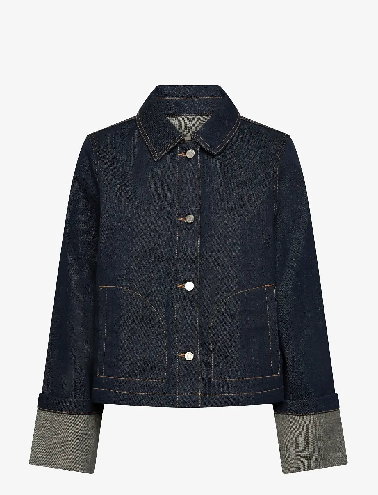GANT - DENIM JACKET - forårsjakker - mid blue - 0