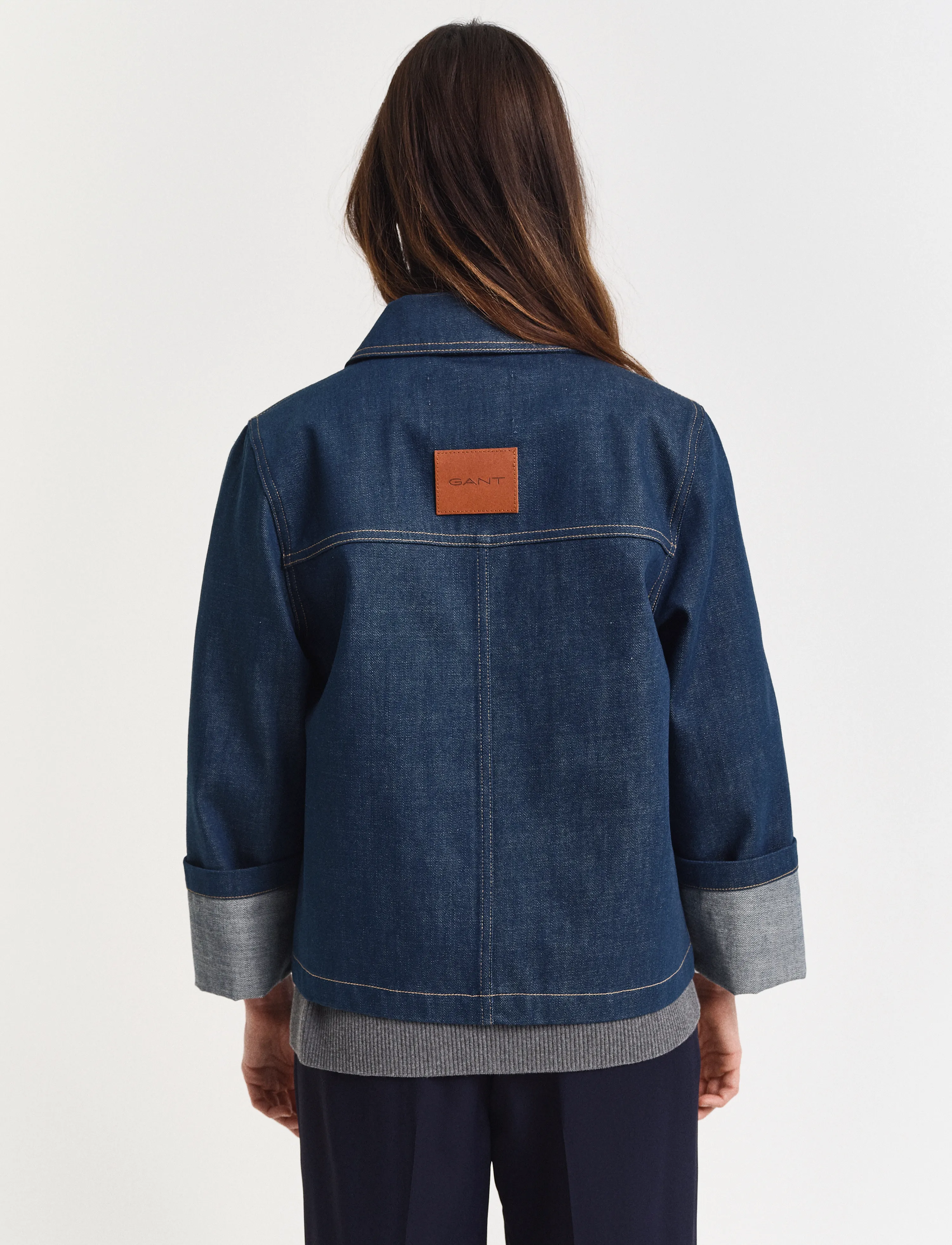 Gant - DENIM JACKET - frühlingsjacken - mid blue - 3