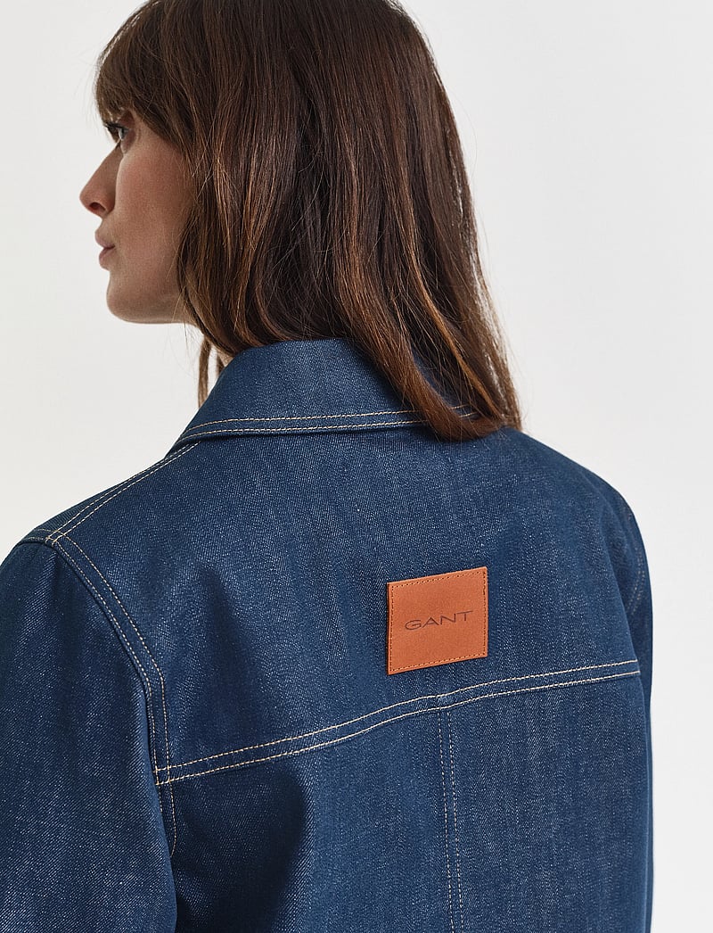 GANT - DENIM JACKET - jeansjacken - mid blue - 4